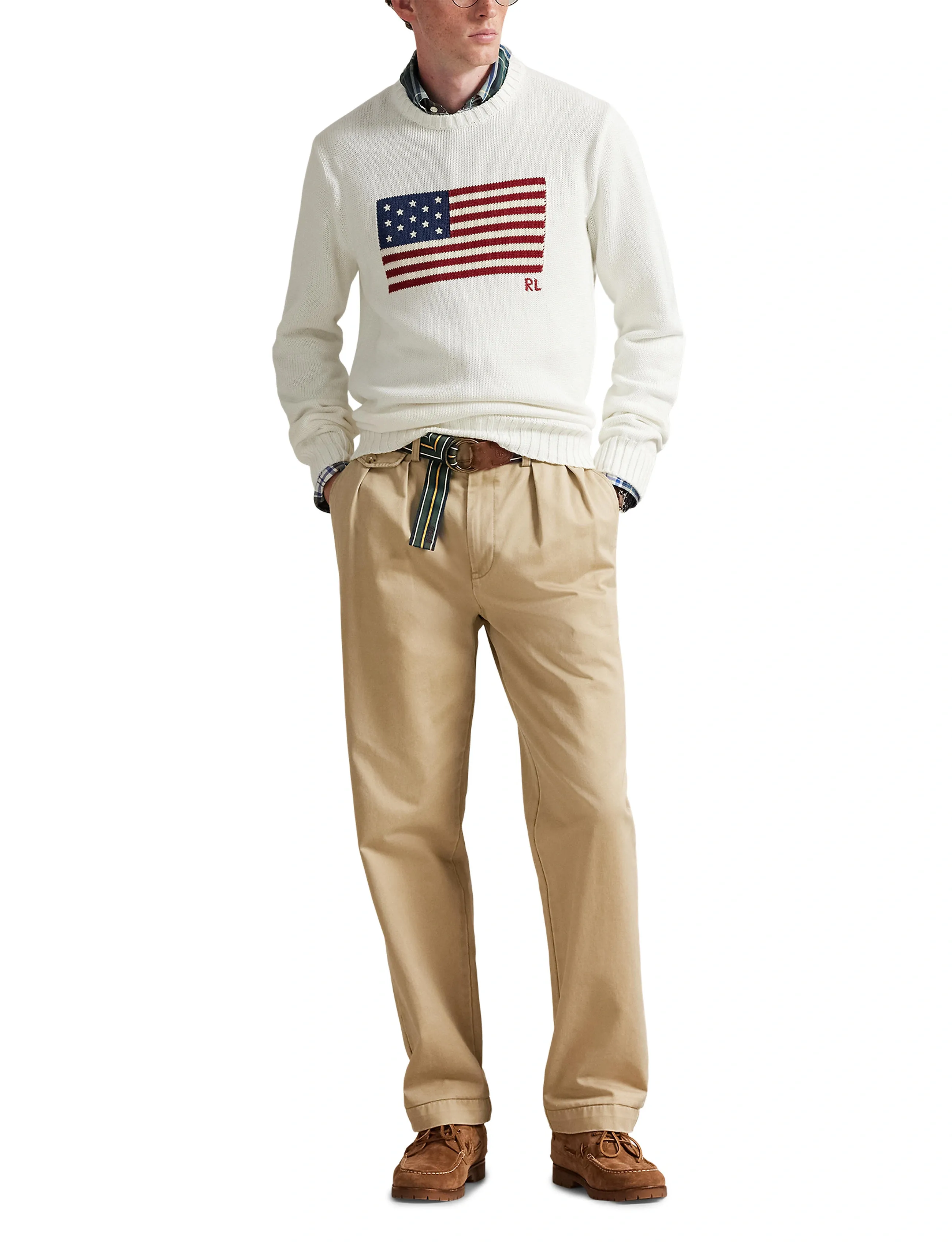 Polo Ralph Lauren The Iconic Flag Sweater stickade tröjor herr – bild 9