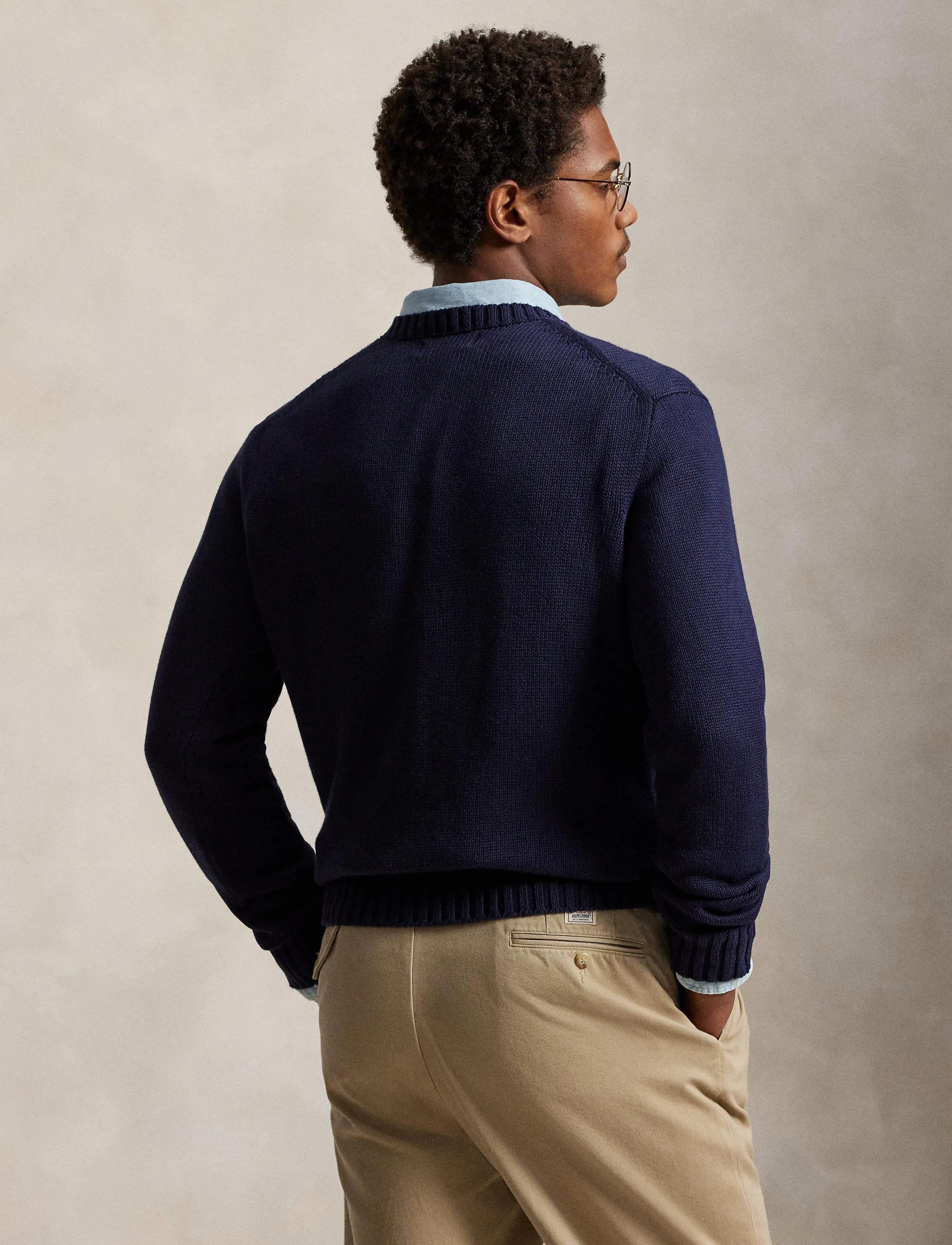 Polo Ralph Lauren - The Iconic Flag Sweater - pulls col rond - hunter navy - 5