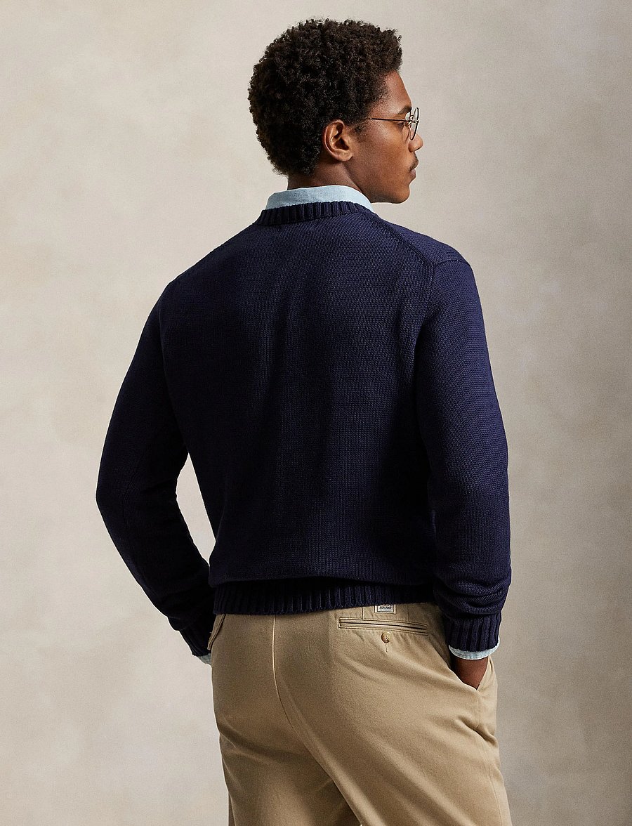 Polo Ralph Lauren - The Iconic Flag Sweater - rund hals - hunter navy - 2