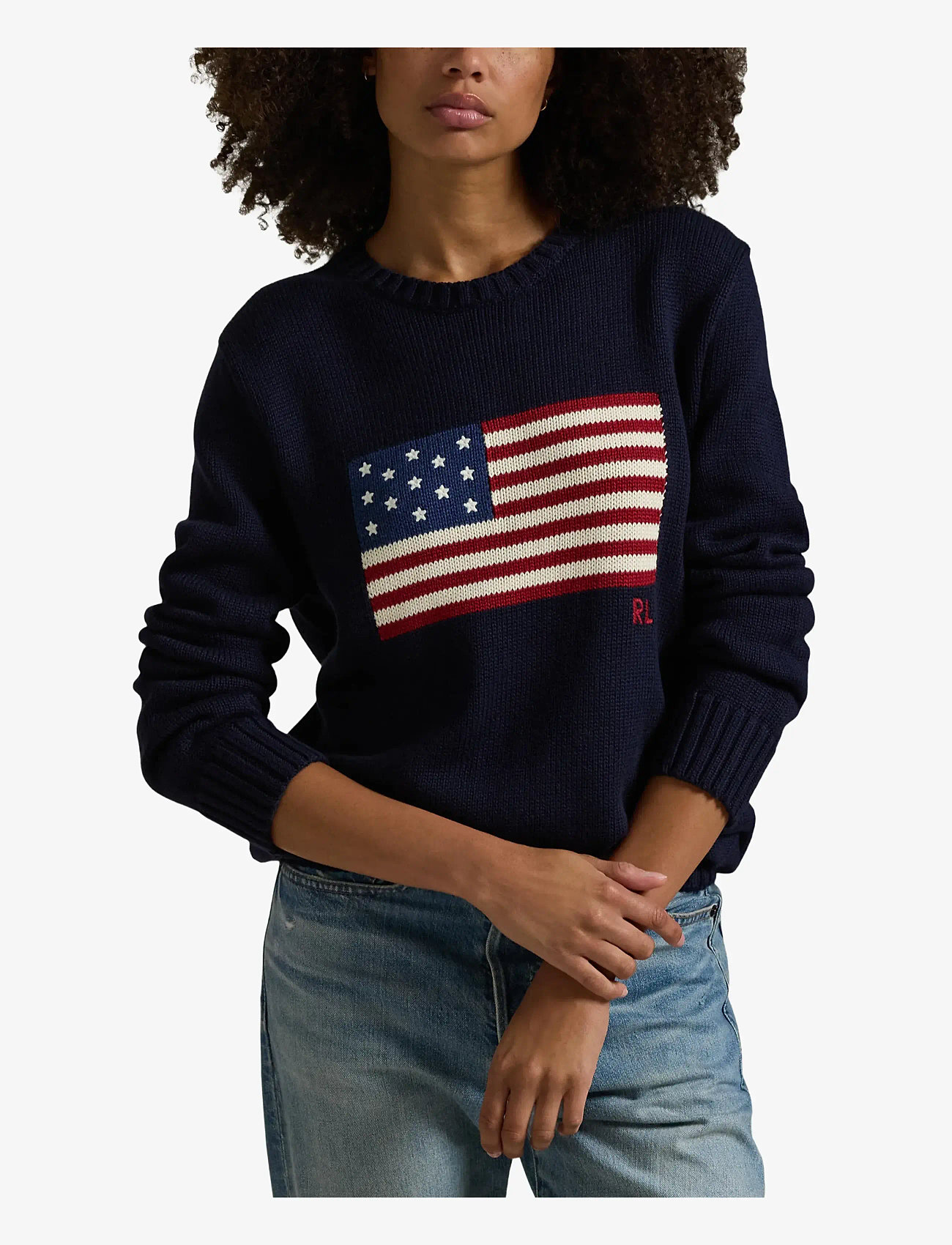 Polo Ralph Lauren - The Iconic Flag Sweater - rundhals - hunter navy - 3