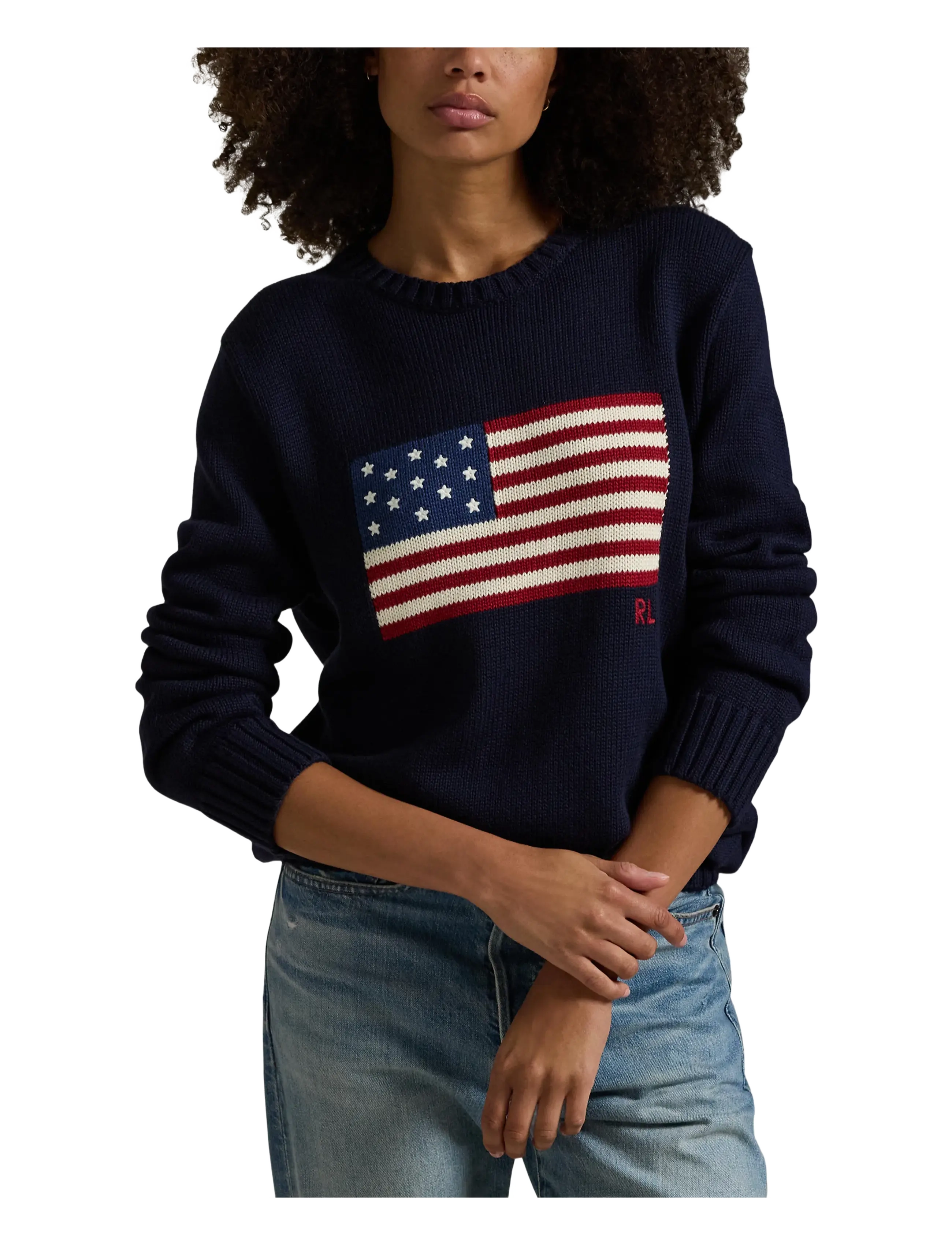 Polo Ralph Lauren - The Iconic Flag Sweater - pulls col rond - hunter navy - 3