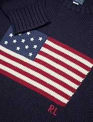 Polo Ralph Lauren - The Iconic Flag Sweater - ronde hals - hunter navy - 2