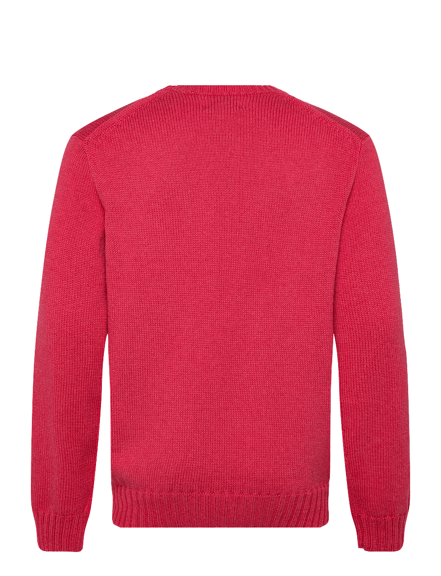 Polo Ralph Lauren - The Iconic Flag Sweater - Ümmarguse kaelusega kudumid - red topaz hthr - 1