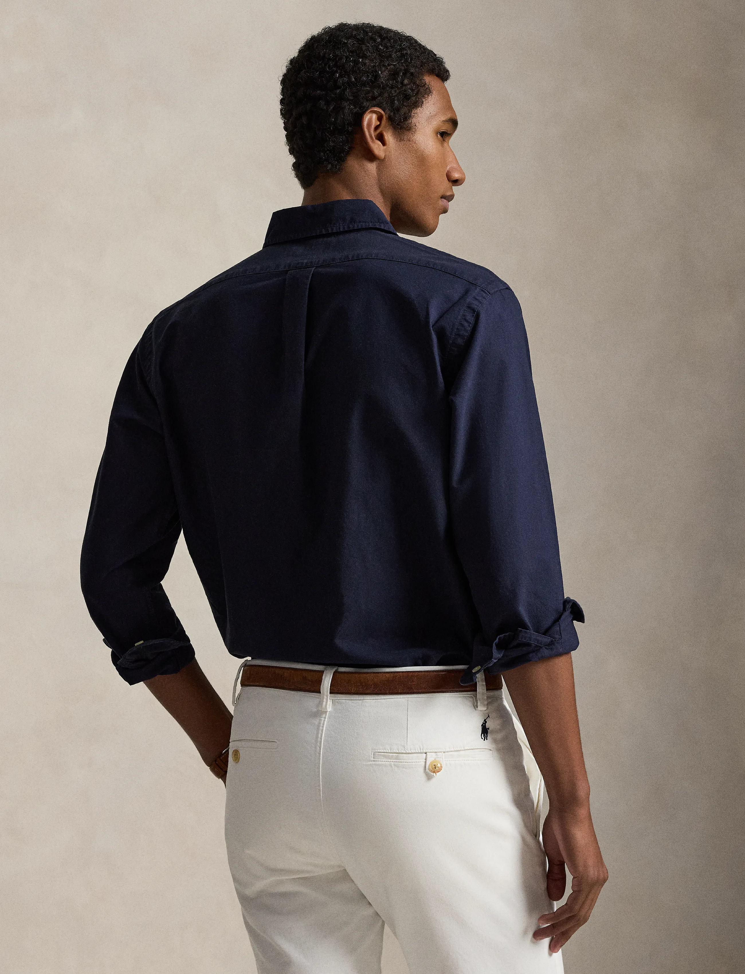 Polo Ralph Lauren - Slim Fit Garment-Dyed Oxford Shirt - oxford overhemden - rl navy - 3