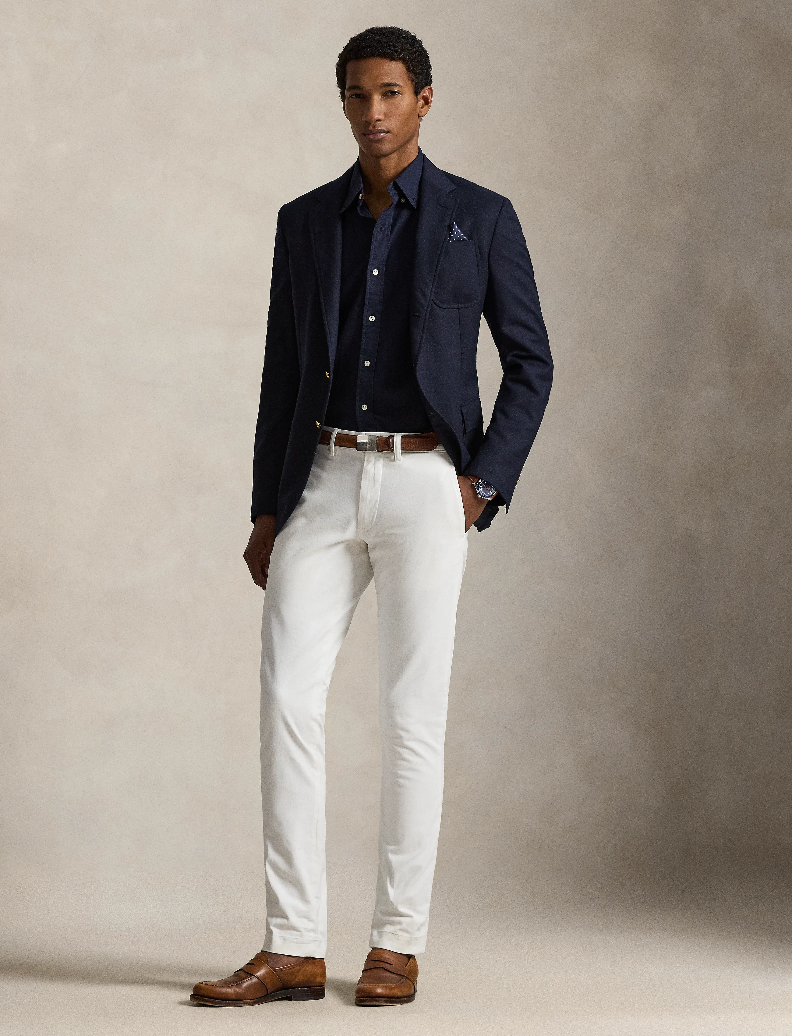 Polo Ralph Lauren Slim Fit Garment-Dyed Oxford Shirt - Hemden - RL NAVY / navy