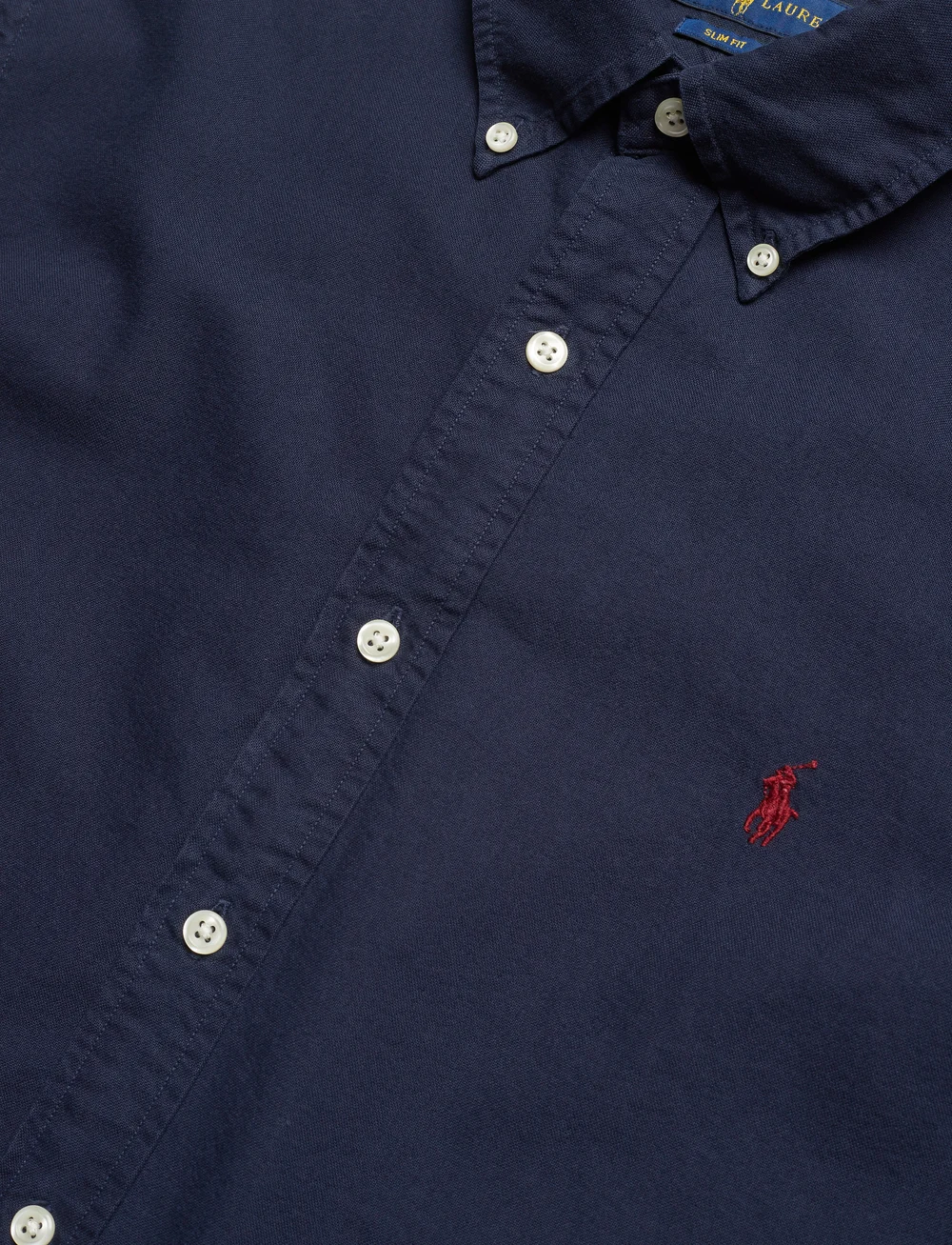 Polo Ralph Lauren - Slim Fit Garment-Dyed Oxford Shirt - basic skjorter - rl navy - 4
