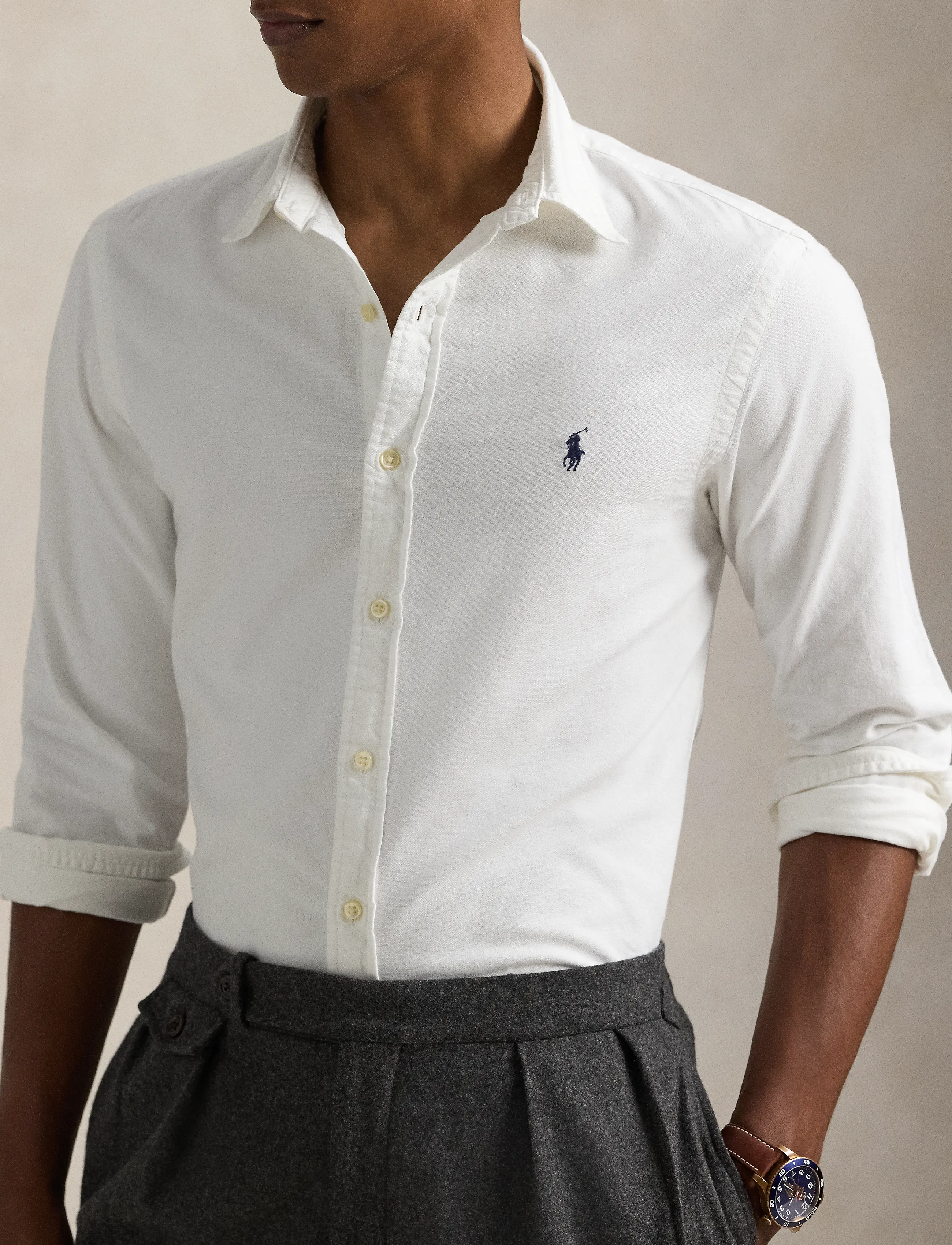 Polo Ralph Lauren Slim Fit Garment-Dyed Oxford Shirt skjortor & blusar herr – bild 5
