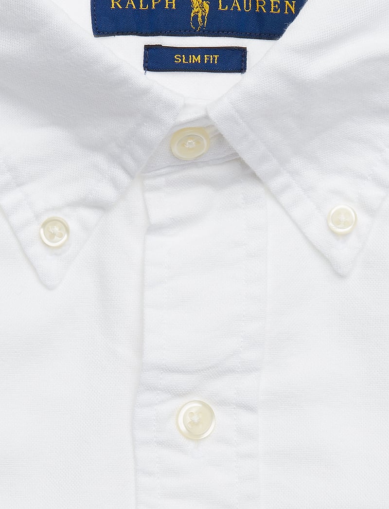 Polo Ralph Lauren - Slim Fit Garment-Dyed Oxford Shirt - oxford skjorter - white - 3