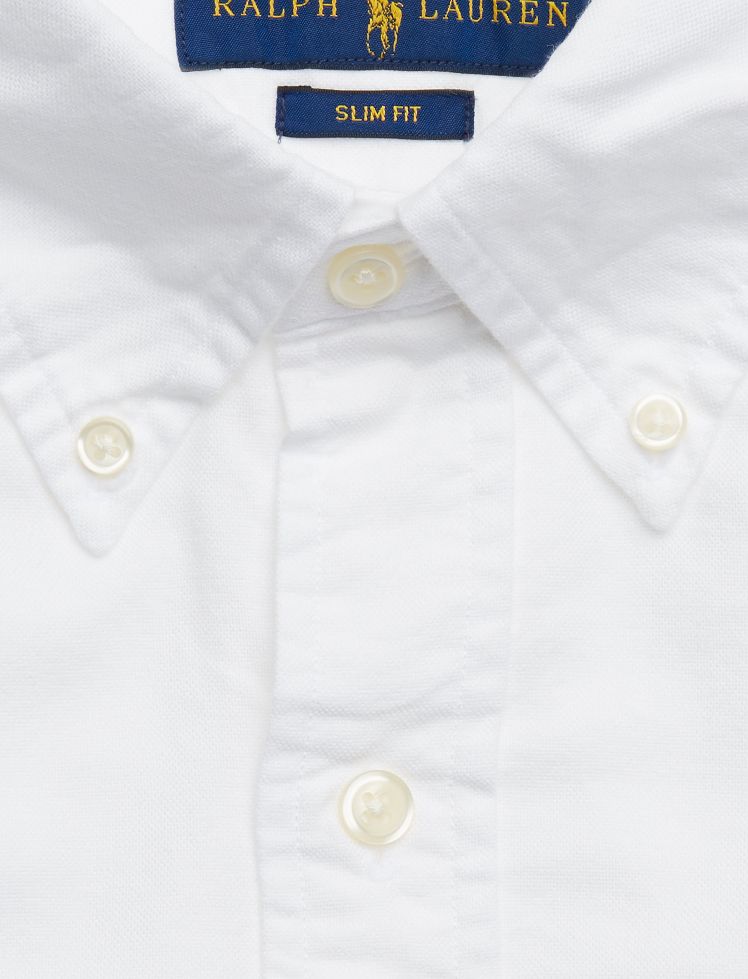 Polo Ralph Lauren - Slim Fit Garment-Dyed Oxford Shirt - oxford-skyrtur - white - 3
