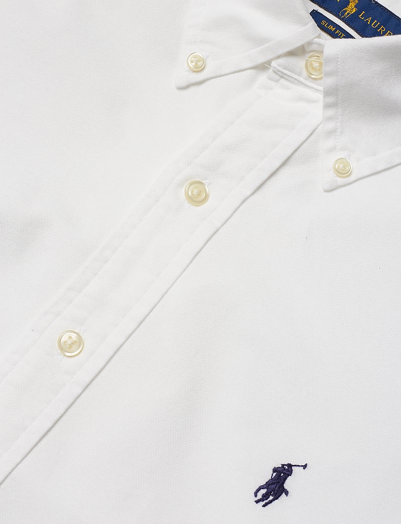 Polo Ralph Lauren - Slim Fit Garment-Dyed Oxford Shirt - oxford skjorter - white - 2