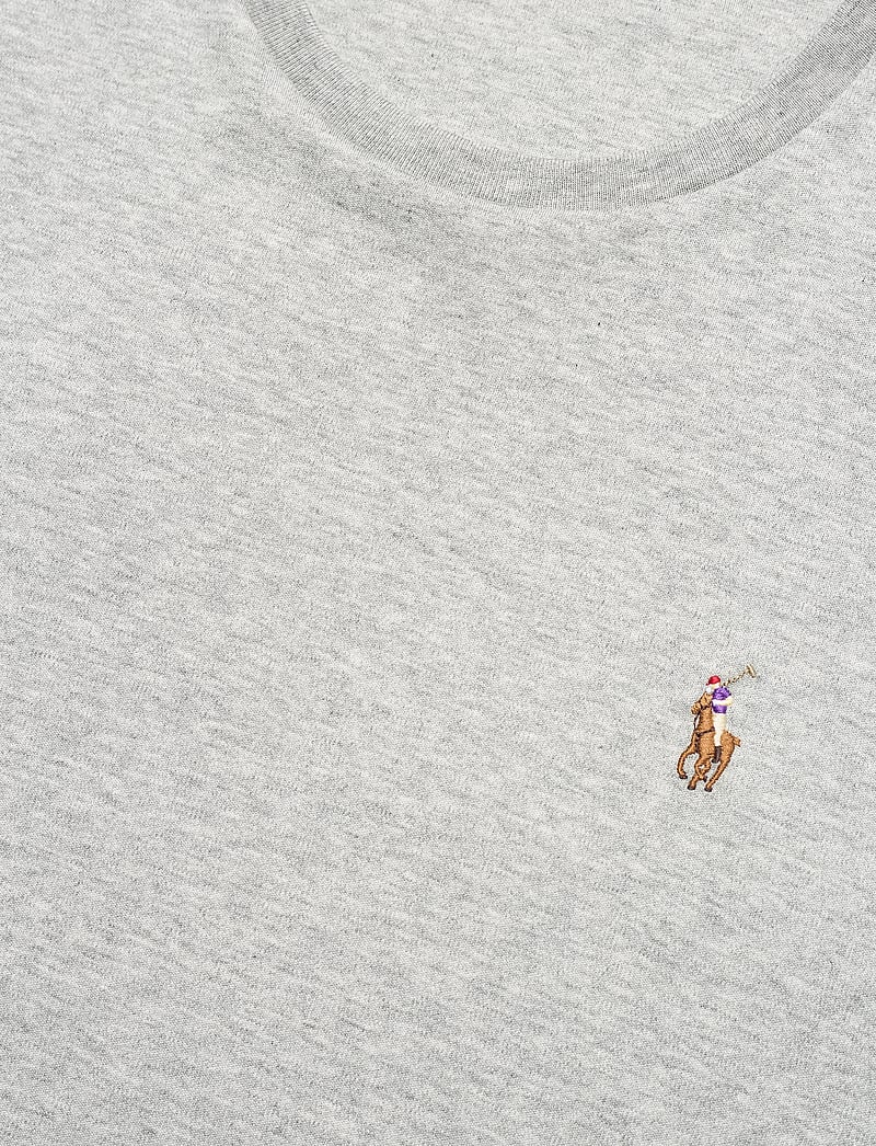 Polo Ralph Lauren - Custom Slim Fit Soft Cotton T-Shirt - kortärmade t-shirts - andover heather - 3