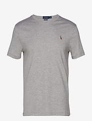 Polo Ralph Lauren - Custom Slim Fit Soft Cotton T-Shirt - kortärmade t-shirts - andover heather - 1