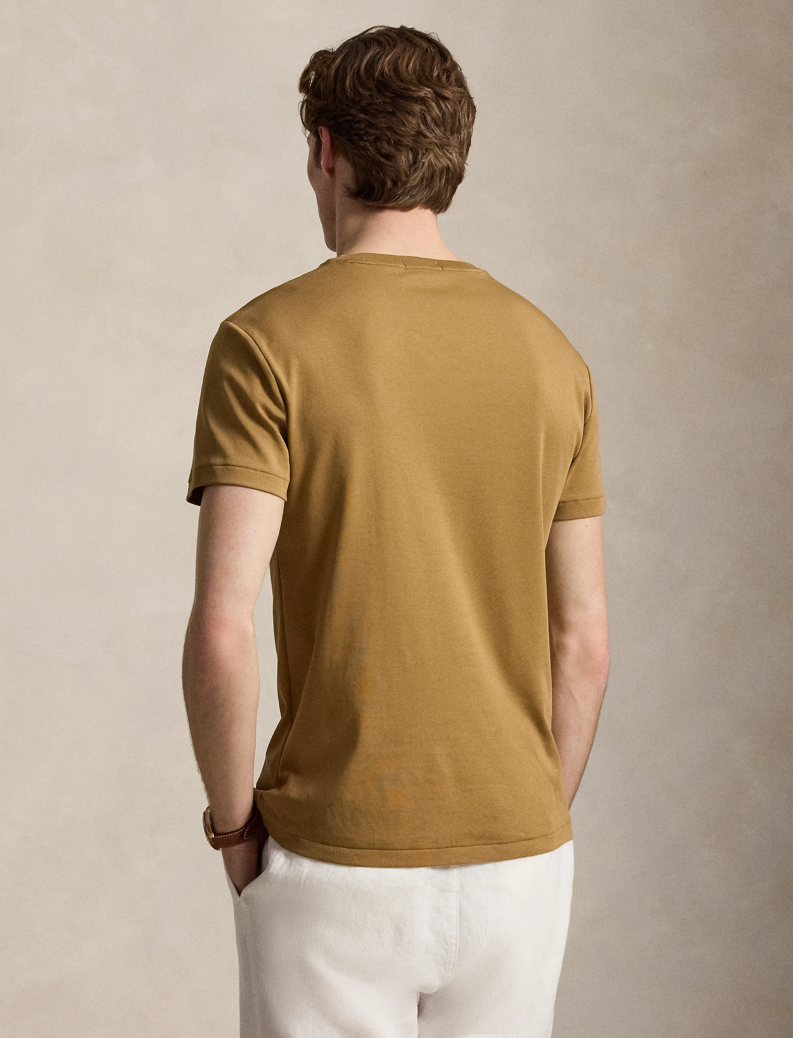 Polo Ralph Lauren - PIMA POLO-SSL-TSH - short-sleeved t-shirts - cafe brown - 1