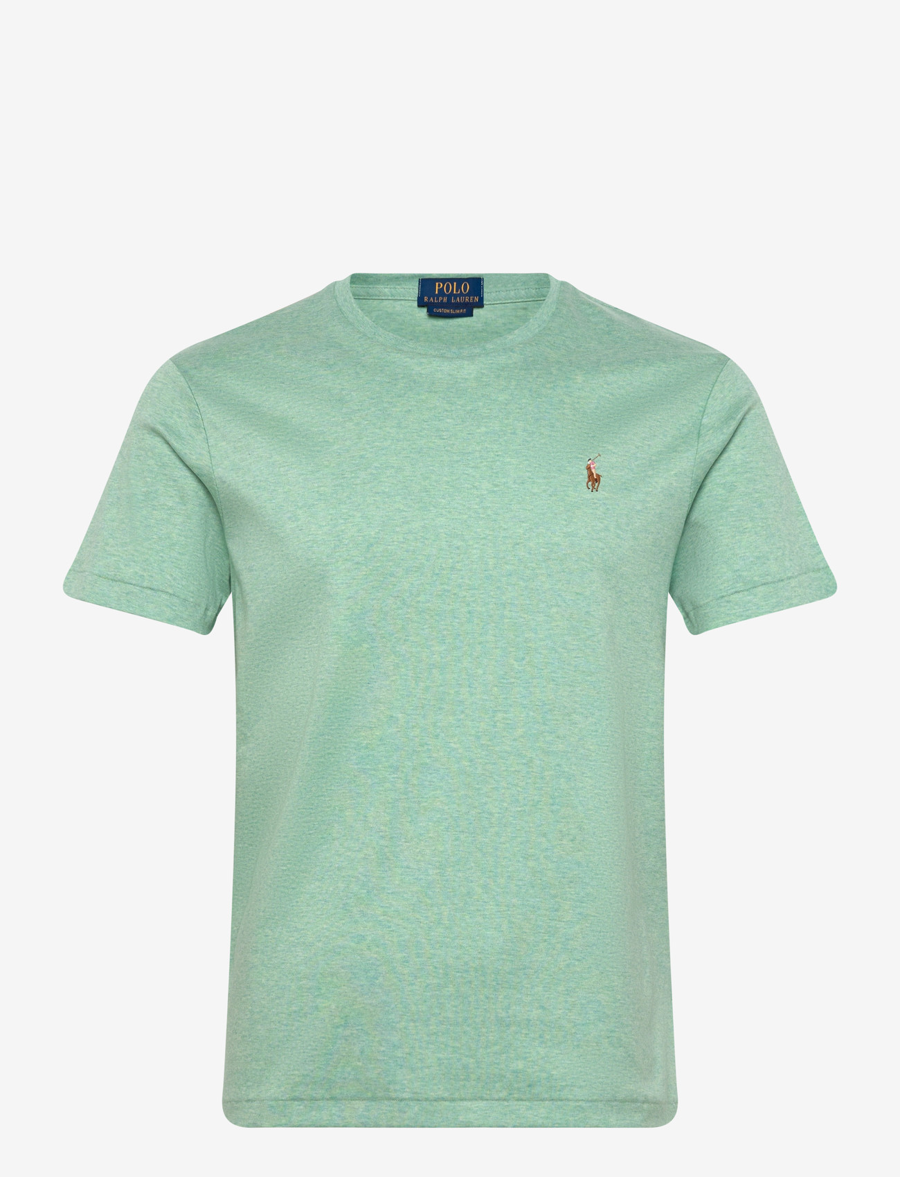 Polo Ralph Lauren - Custom Slim Fit Soft Cotton T-Shirt - t-shirts - celadon heather - 0