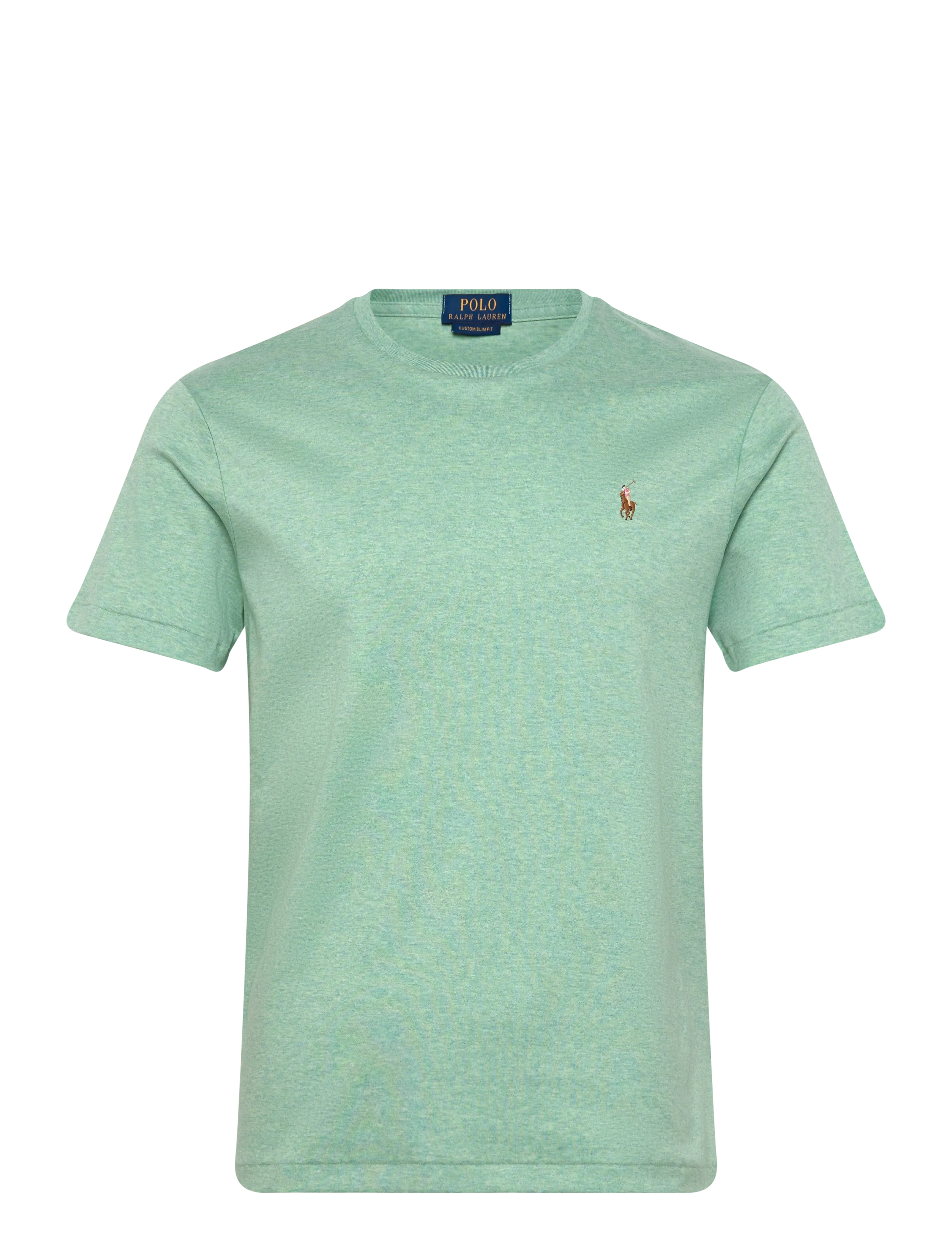 Polo Ralph Lauren Custom Slim Fit Soft Cotton T-Shirt - Tøj - CELADON HEATHER / green