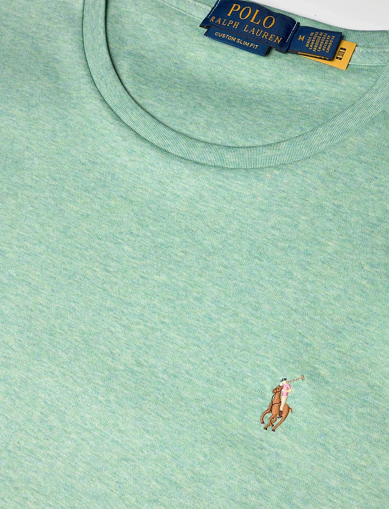 Polo Ralph Lauren - Custom Slim Fit Soft Cotton T-Shirt - t-shirts - celadon heather - 2