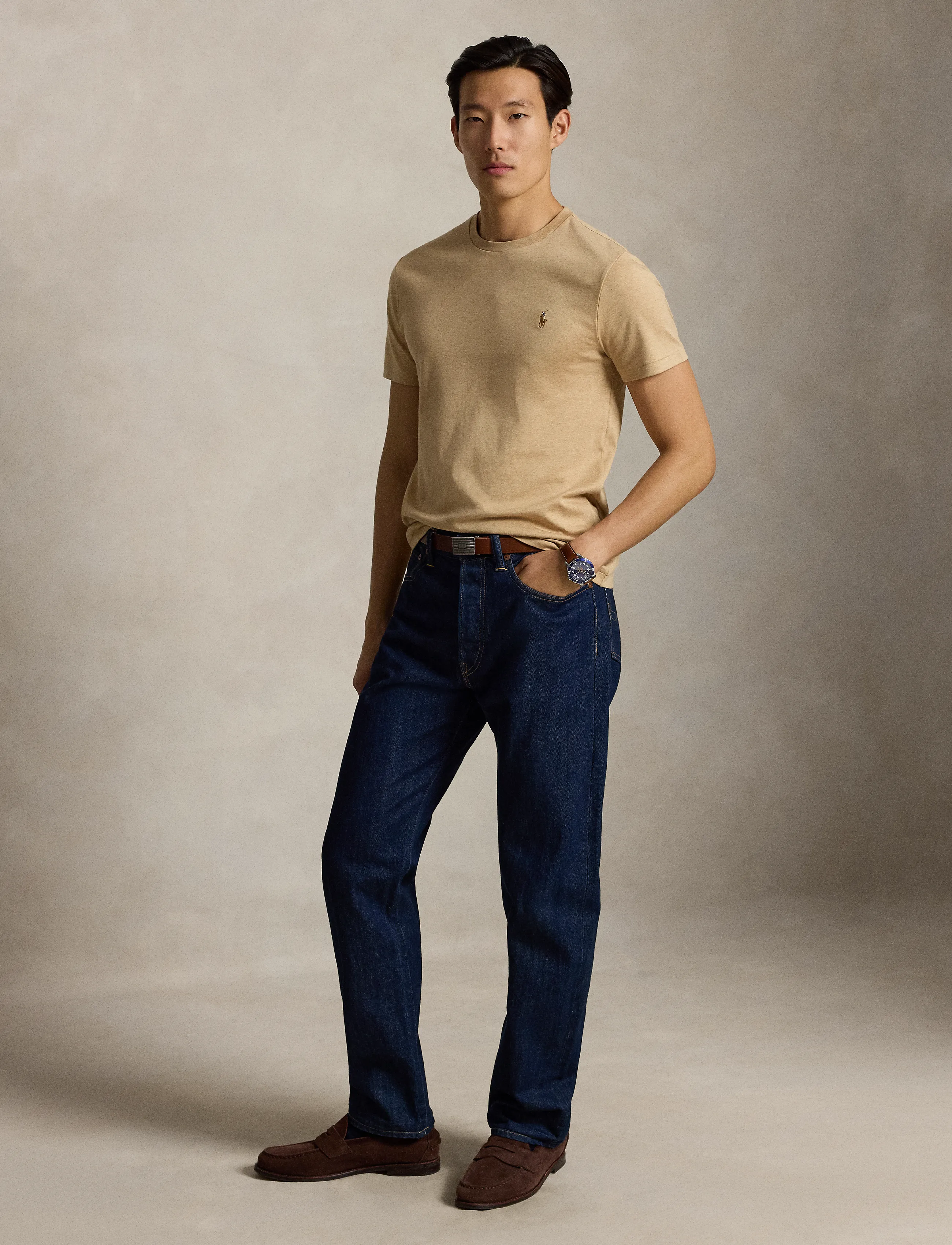 Polo Ralph Lauren - PIMA POLO-SSL-TSH - lühikeste varrukatega t-särgid - classic camel hea - 4