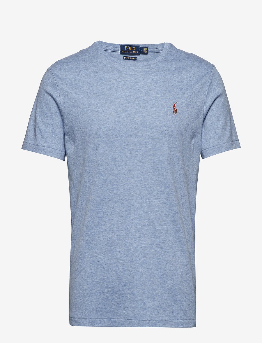 Polo Ralph Lauren - Custom Slim Fit Soft Cotton T-Shirt - kurzärmelig - isle heather - 1