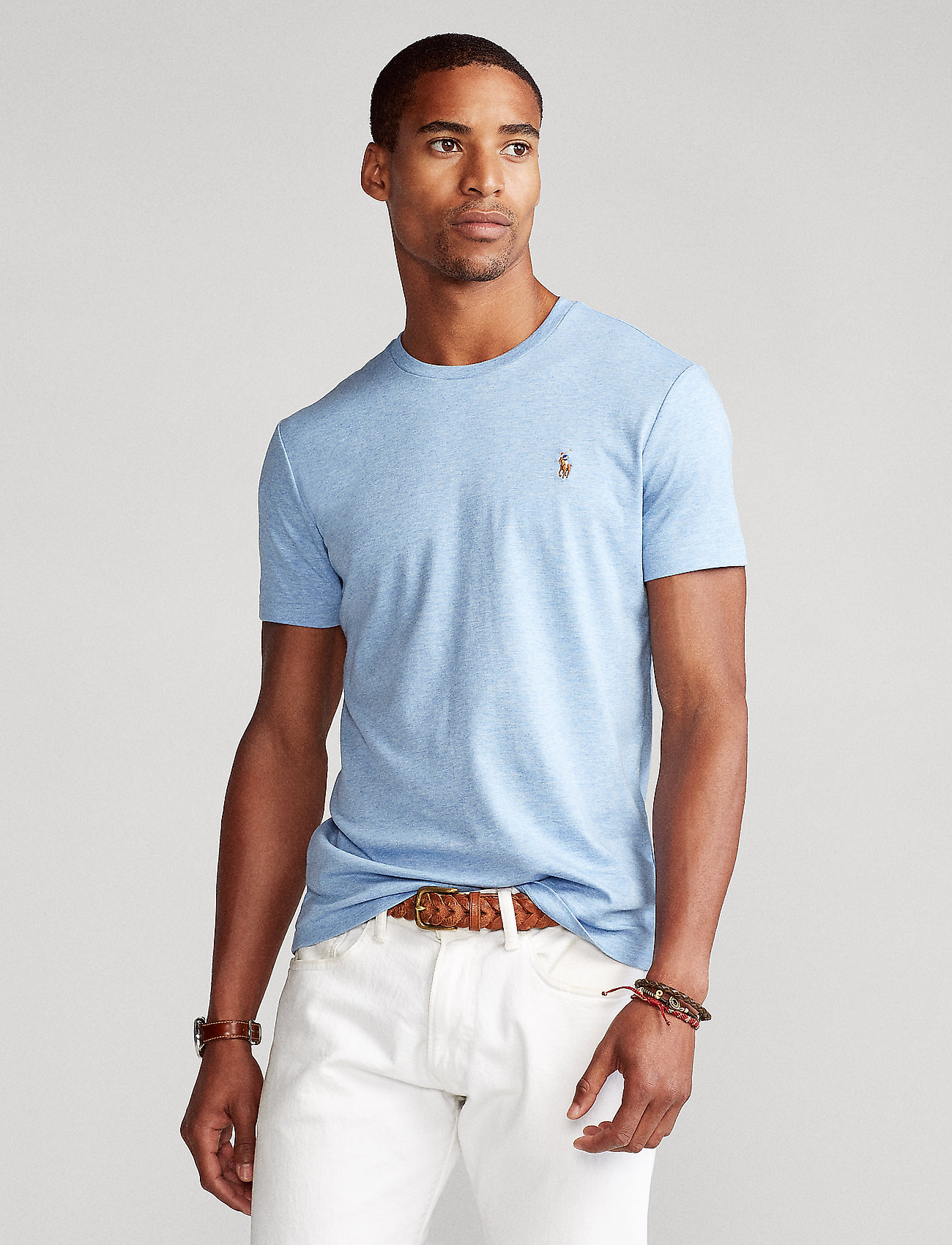 Polo Ralph Lauren Custom Slim Fit Soft Cotton T-Shirt - Kurzärmelig - ISLE HEATHER / blue