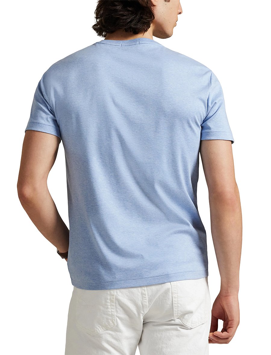 Polo Ralph Lauren - Custom Slim Fit Soft Cotton T-Shirt - kurzärmelig - isle heather - 5