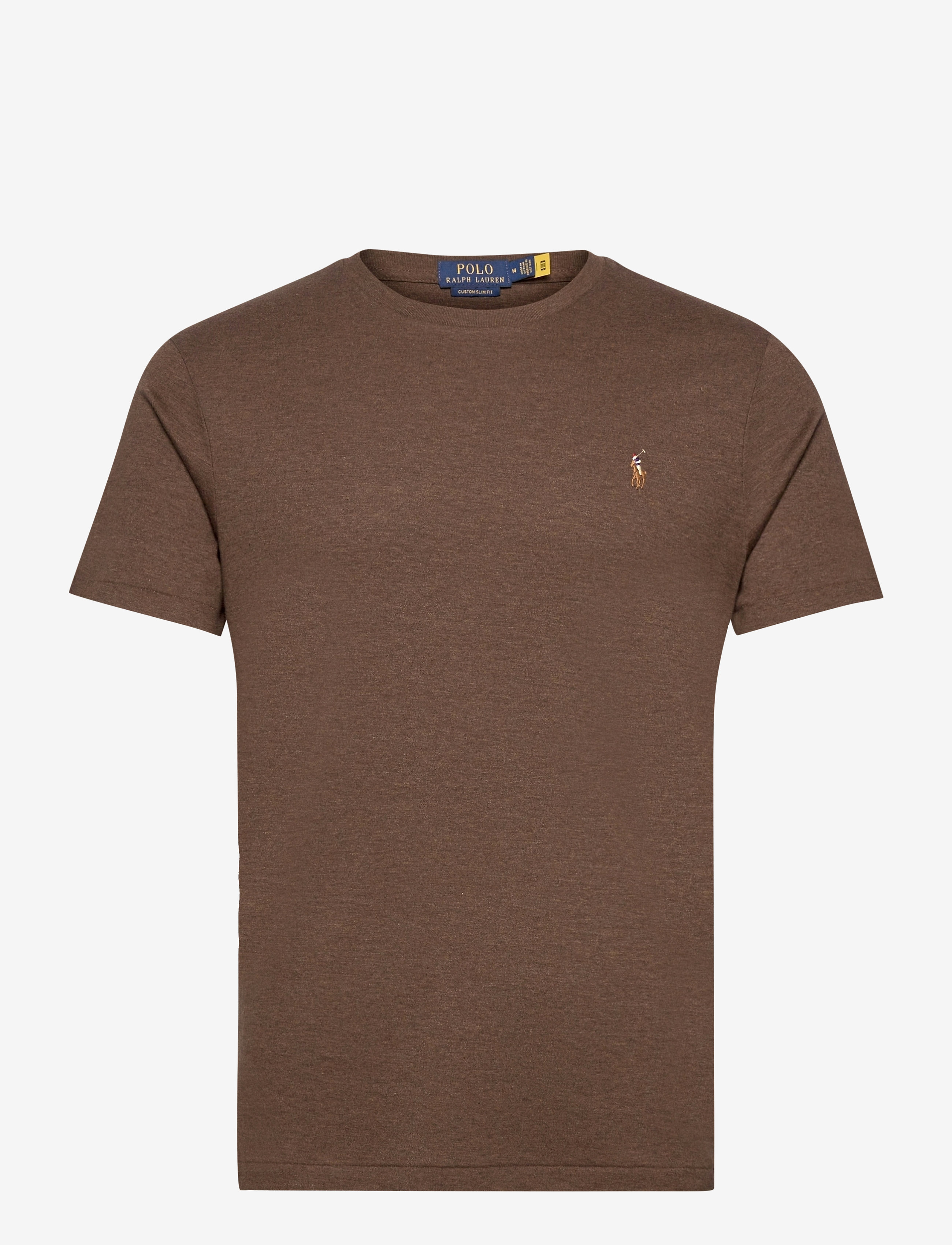 Polo Ralph Lauren PIMA POLO-SSL-TSH - T-shirts - NUTMEG BROWN HEAT / brown