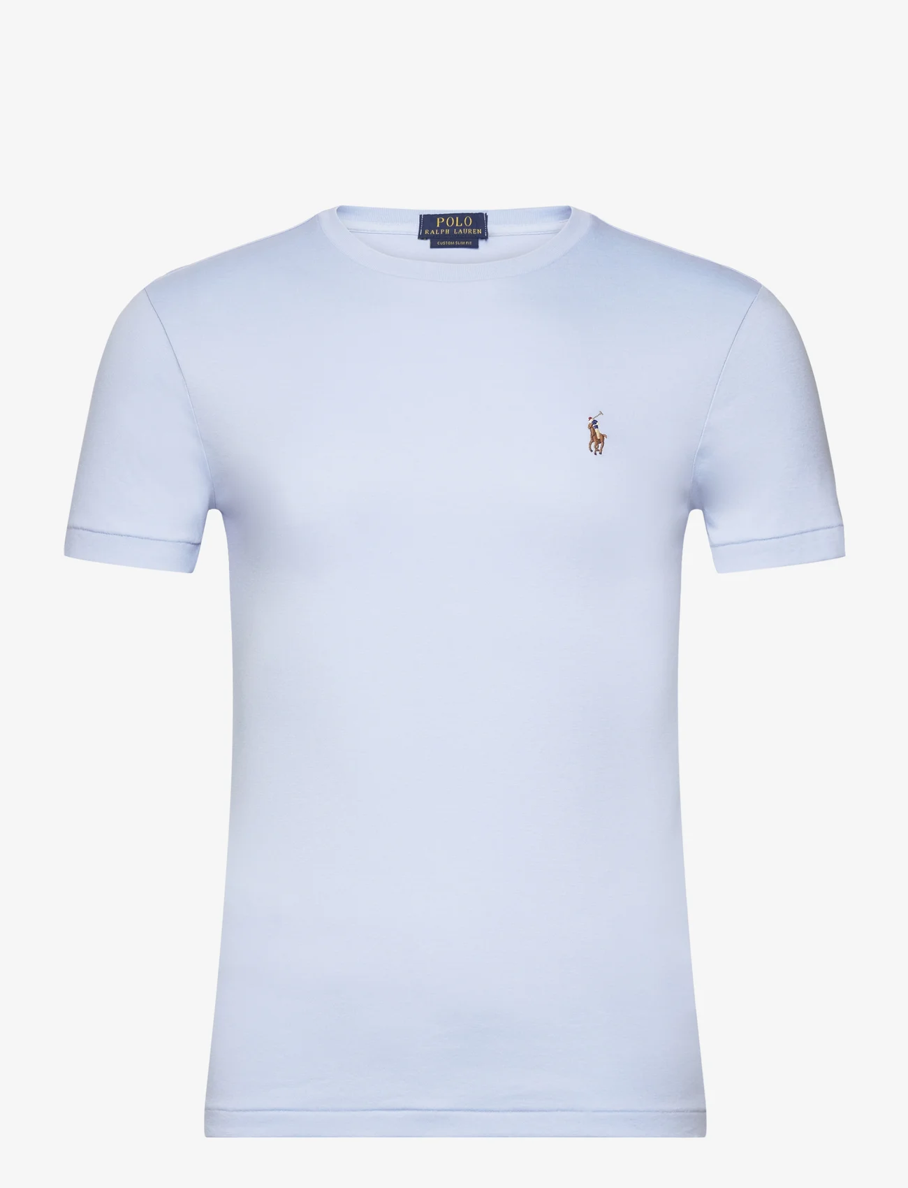 Polo Ralph Lauren - Custom Slim Fit Soft Cotton T-Shirt - kortärmade t-shirts - office blue - 0