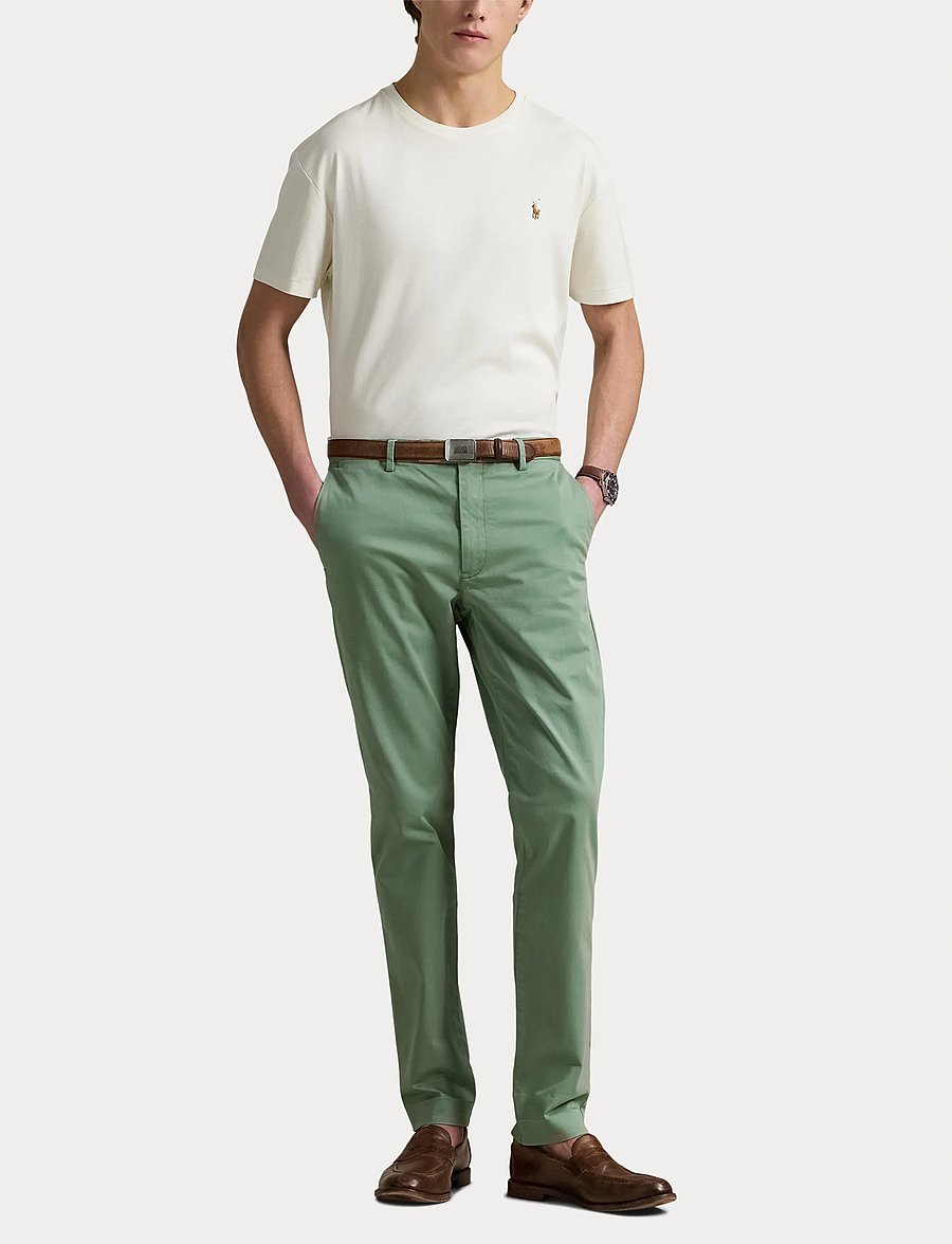 Polo Ralph Lauren - Custom Slim Fit Soft Cotton T-Shirt - kurzärmelig - pale cream - 4
