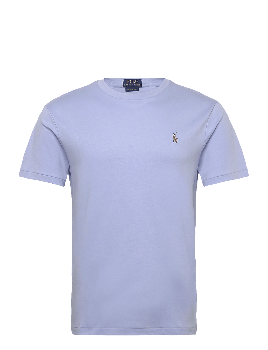 Polo Ralph Lauren - Custom Slim Fit Soft Cotton T-Shirt - kurzärmelig - pebble blue - 0