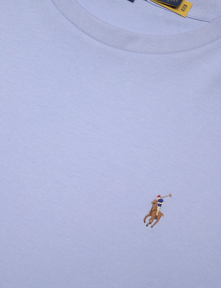 Polo Ralph Lauren - Custom Slim Fit Soft Cotton T-Shirt - kurzärmelig - pebble blue - 2