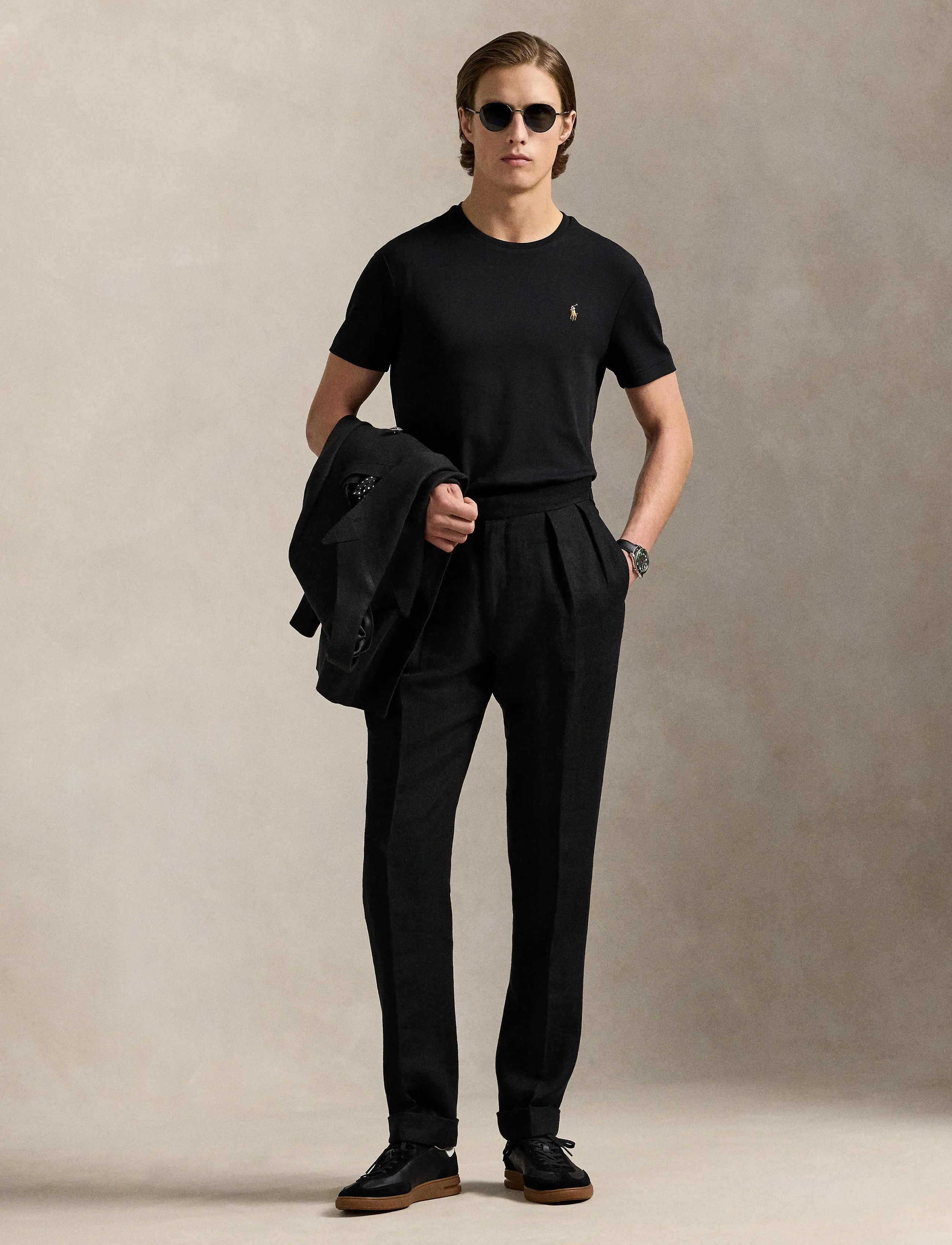 Polo Ralph Lauren Custom Slim Fit Soft Cotton T-Shirt, L, Black, T-Shirts > Kortærmede, Herre