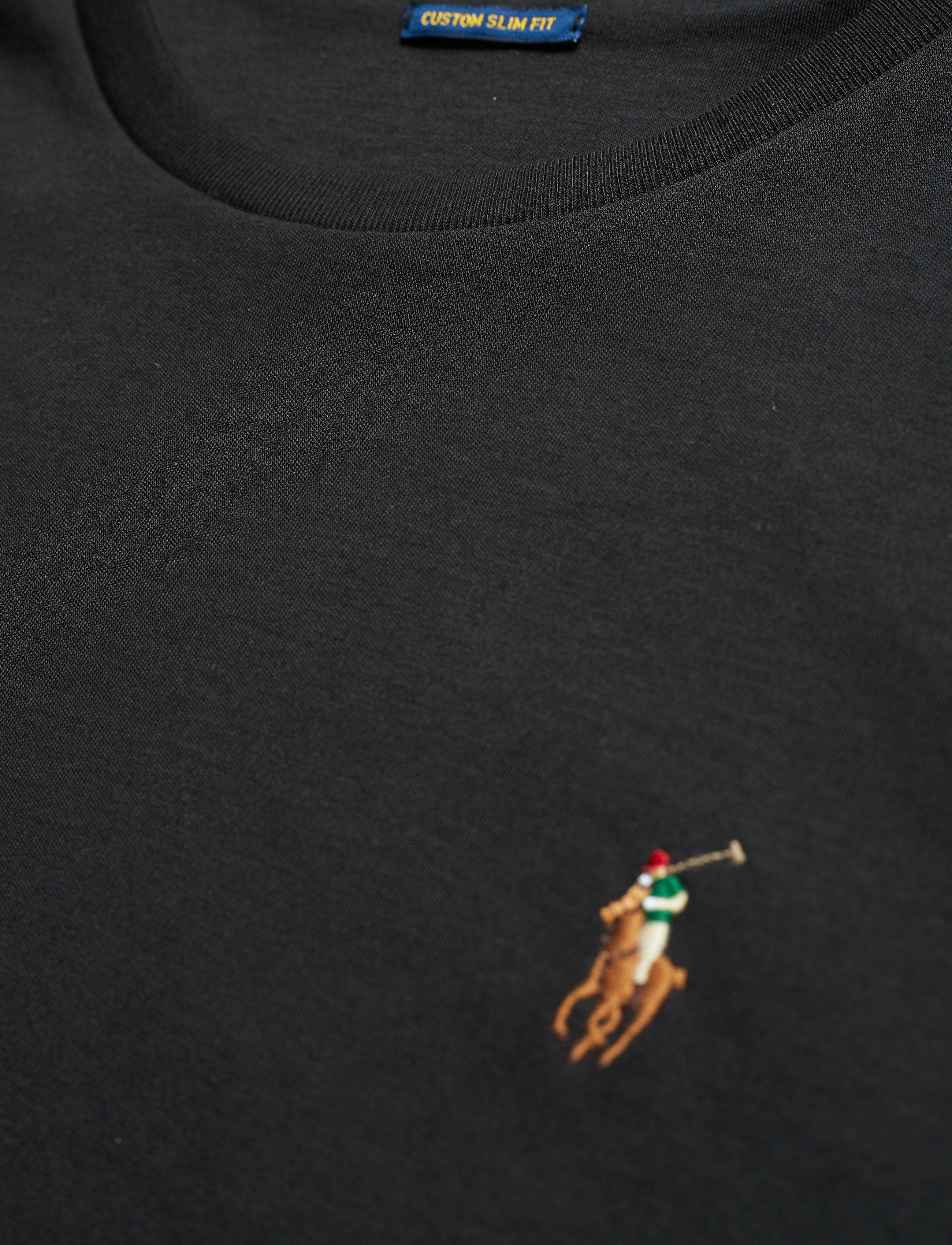 Polo Ralph Lauren - Custom Slim Fit Soft Cotton T-Shirt - lühikeste varrukatega t-särgid - polo black - 3