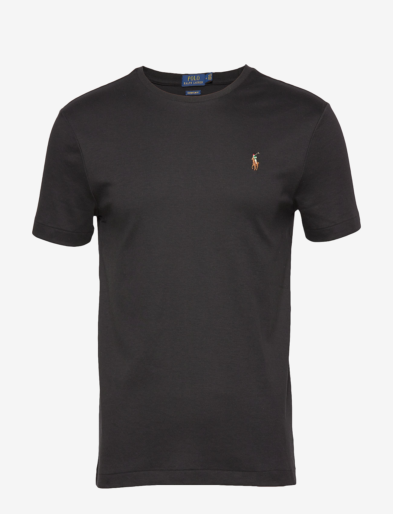 Polo Ralph Lauren - Custom Slim Fit Soft Cotton T-Shirt - t-krekli ar īsām piedurknēm - polo black - 1