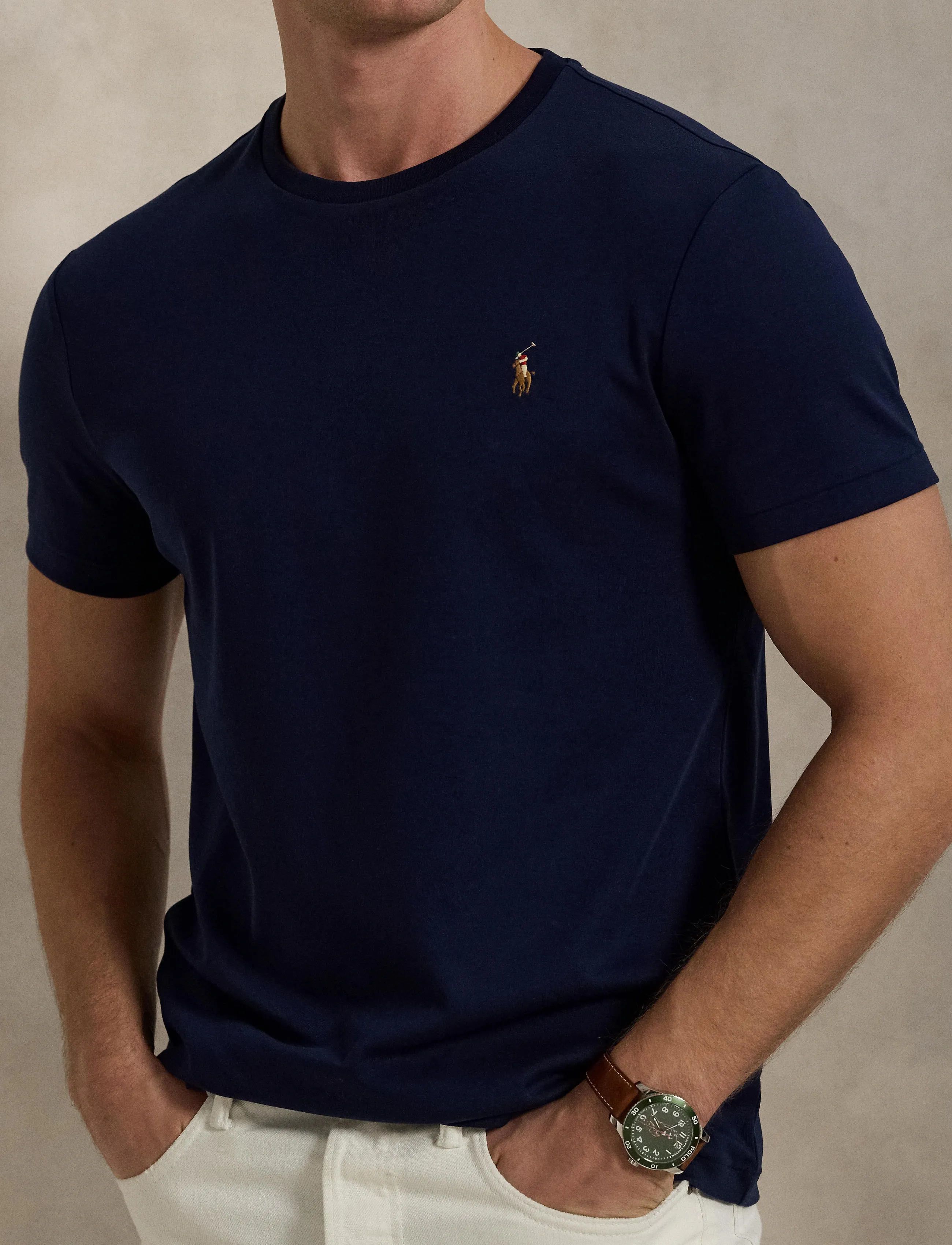 Polo Ralph Lauren - PIMA POLO-SSL-TSH - lühikeste varrukatega t-särgid - refined navy - 4
