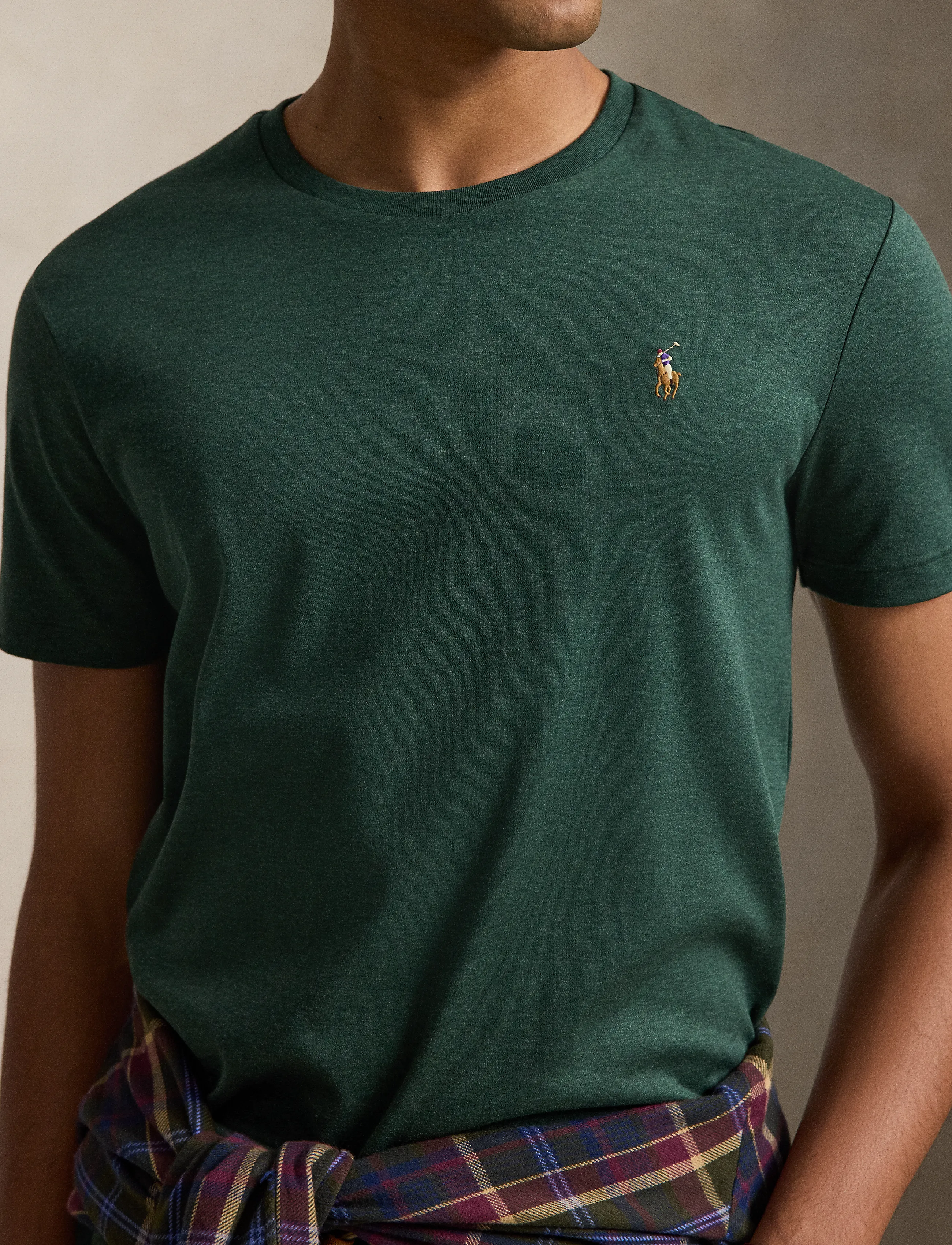 Polo Ralph Lauren - Custom Slim Fit Soft Cotton T-Shirt - kurzärmelig - scotch pine heath - 5