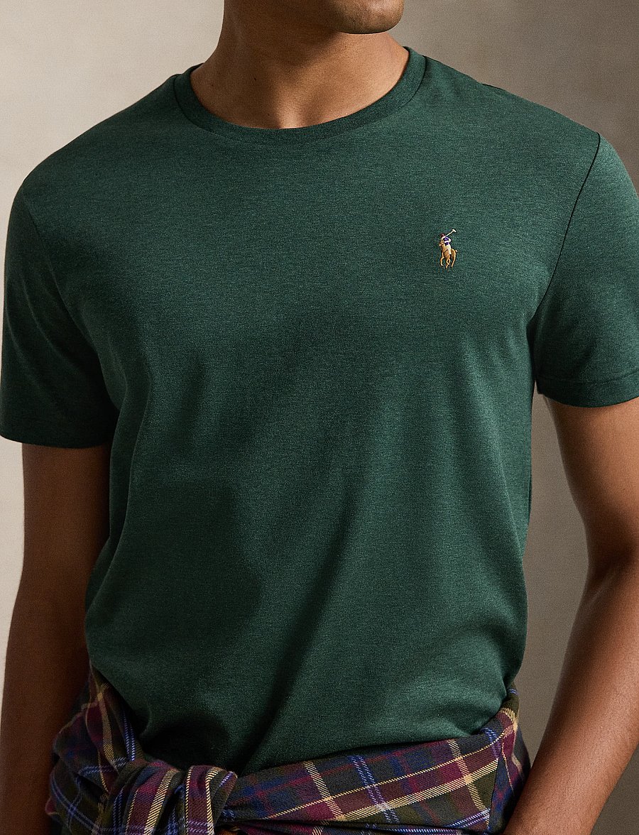 Polo Ralph Lauren - Custom Slim Fit Soft Cotton T-Shirt - kurzärmelig - scotch pine heath - 5
