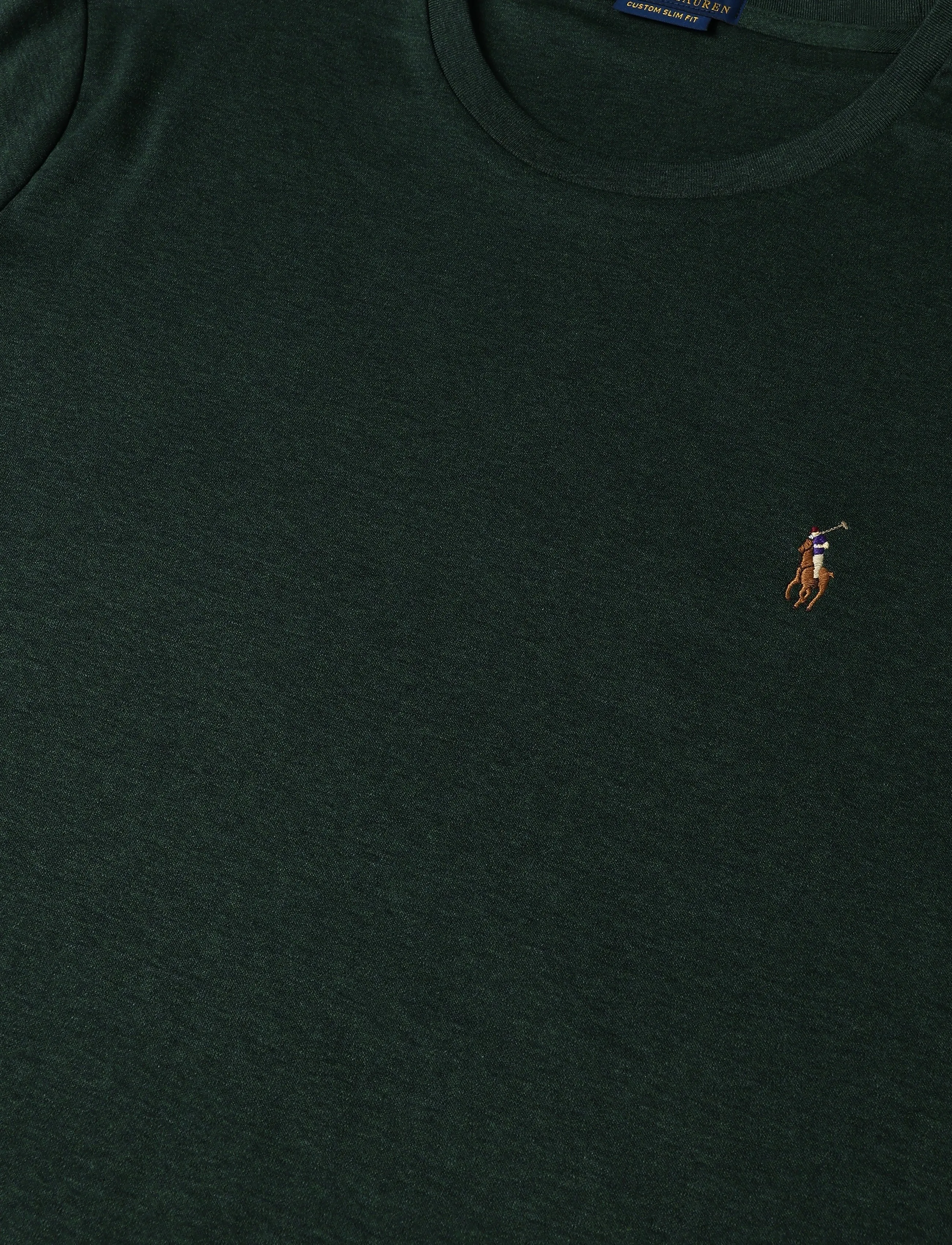 Polo Ralph Lauren - Custom Slim Fit Soft Cotton T-Shirt - kortärmade t-shirts - scotch pine heath - 2