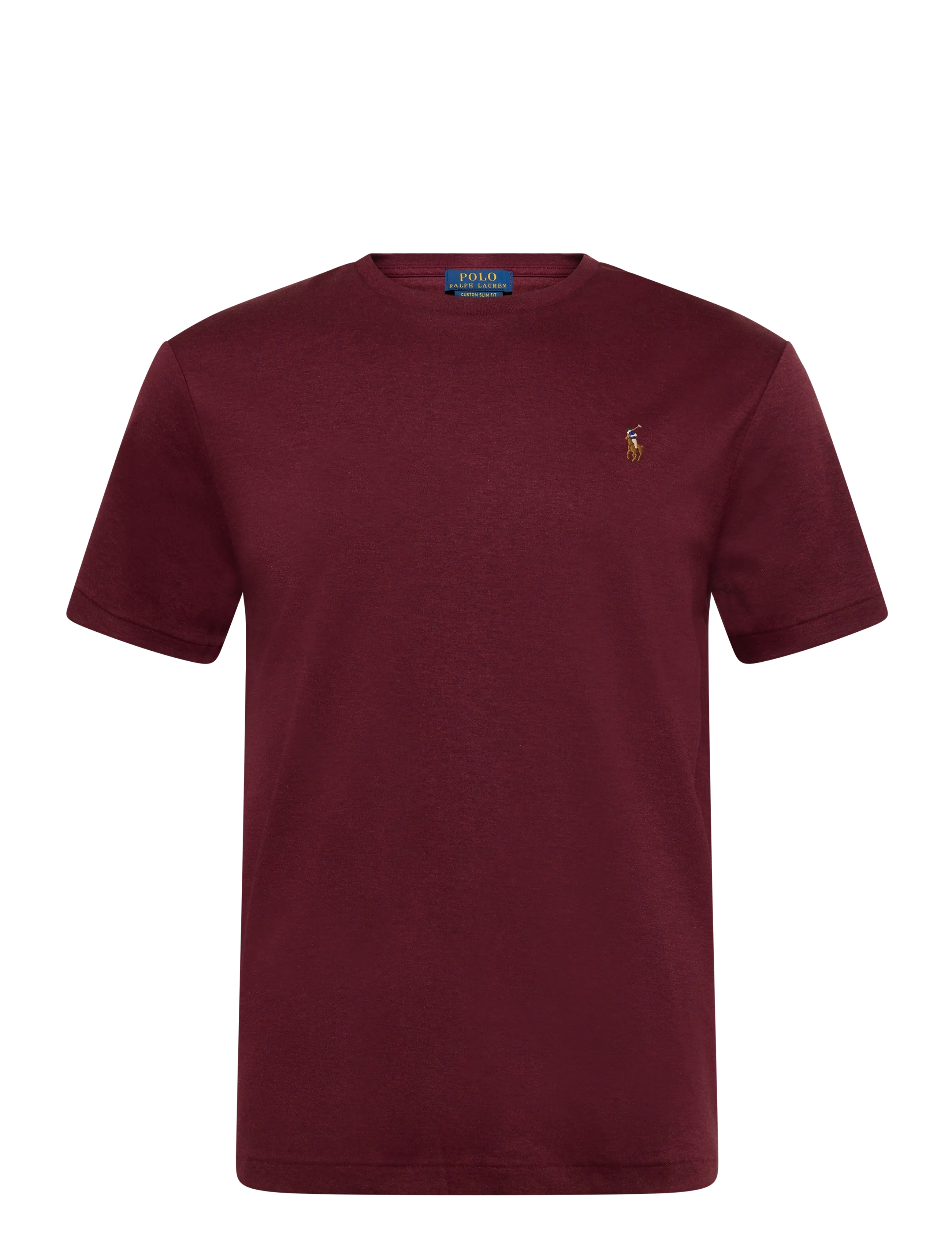 Polo Ralph Lauren Custom Slim Fit Soft Cotton T-Shirt - T-Shirts - SPRING WINE HEATH / burgundy