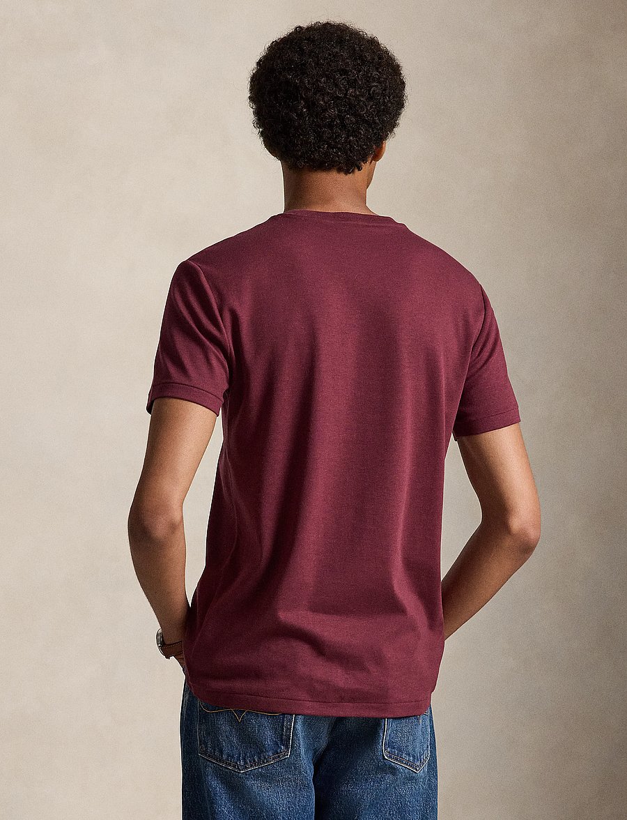 Polo Ralph Lauren - Custom Slim Fit Soft Cotton T-Shirt - kurzärmelig - spring wine heath - 4