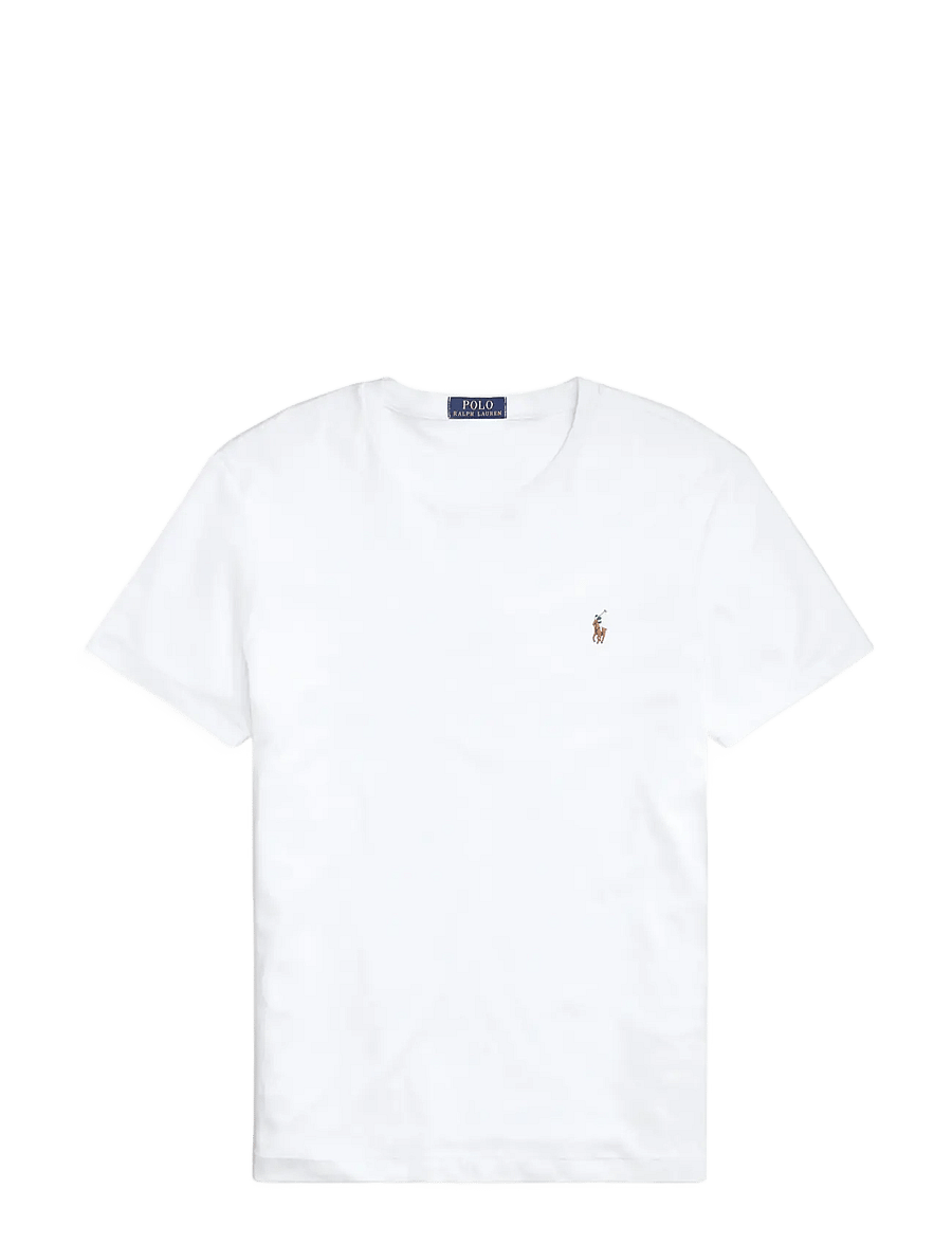 Polo Ralph Lauren - Custom Slim Fit Soft Cotton T-Shirt - lühikeste varrukatega t-särgid - white - 1