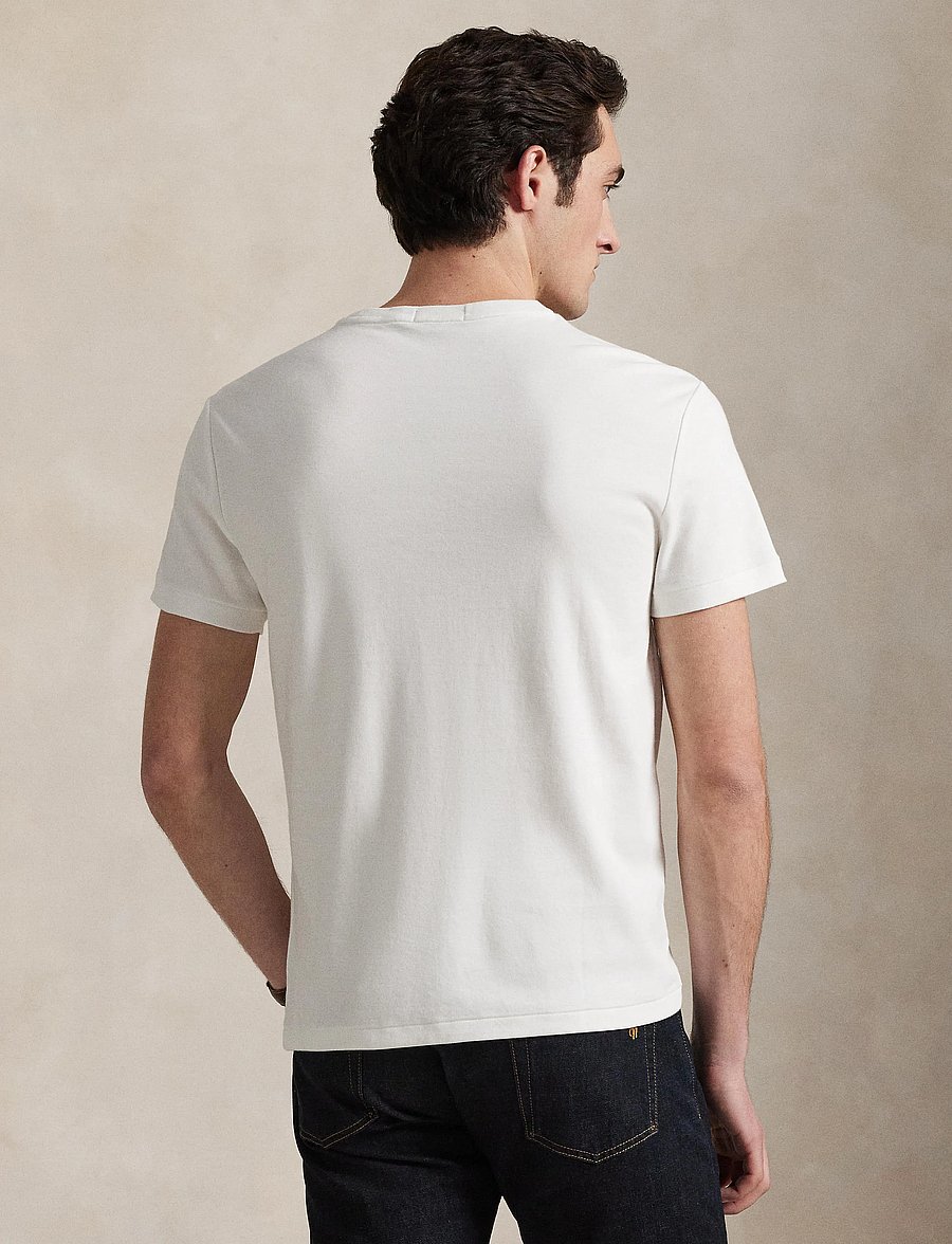 Polo Ralph Lauren - Custom Slim Fit Soft Cotton T-Shirt - lühikeste varrukatega t-särgid - white - 2
