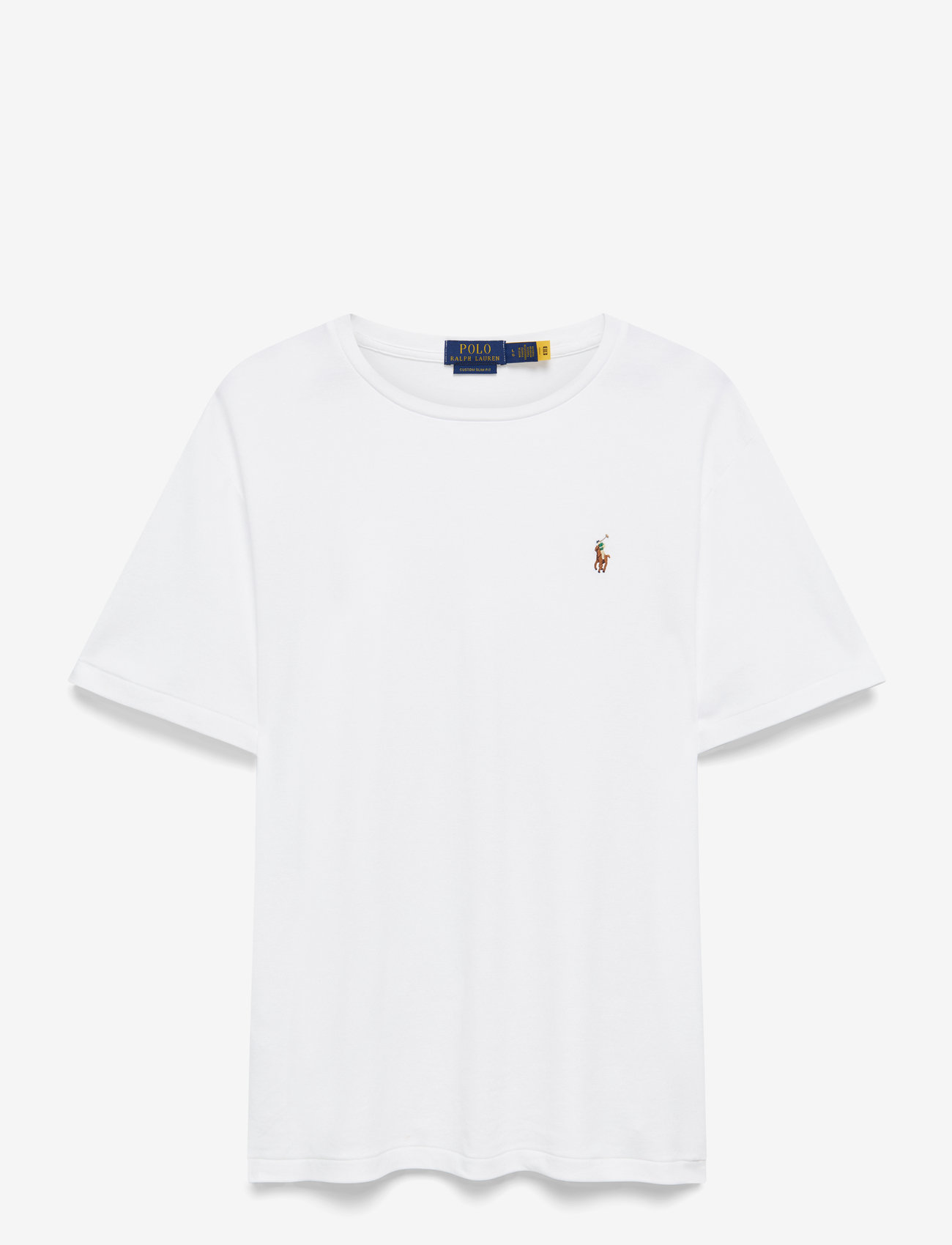 Polo Ralph Lauren - Custom Slim Fit Soft Cotton T-Shirt - kortærmede t-shirts - white - 2