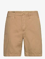 8.5-Inch Classic Fit Cotton-Linen Short - COASTAL BEIGE