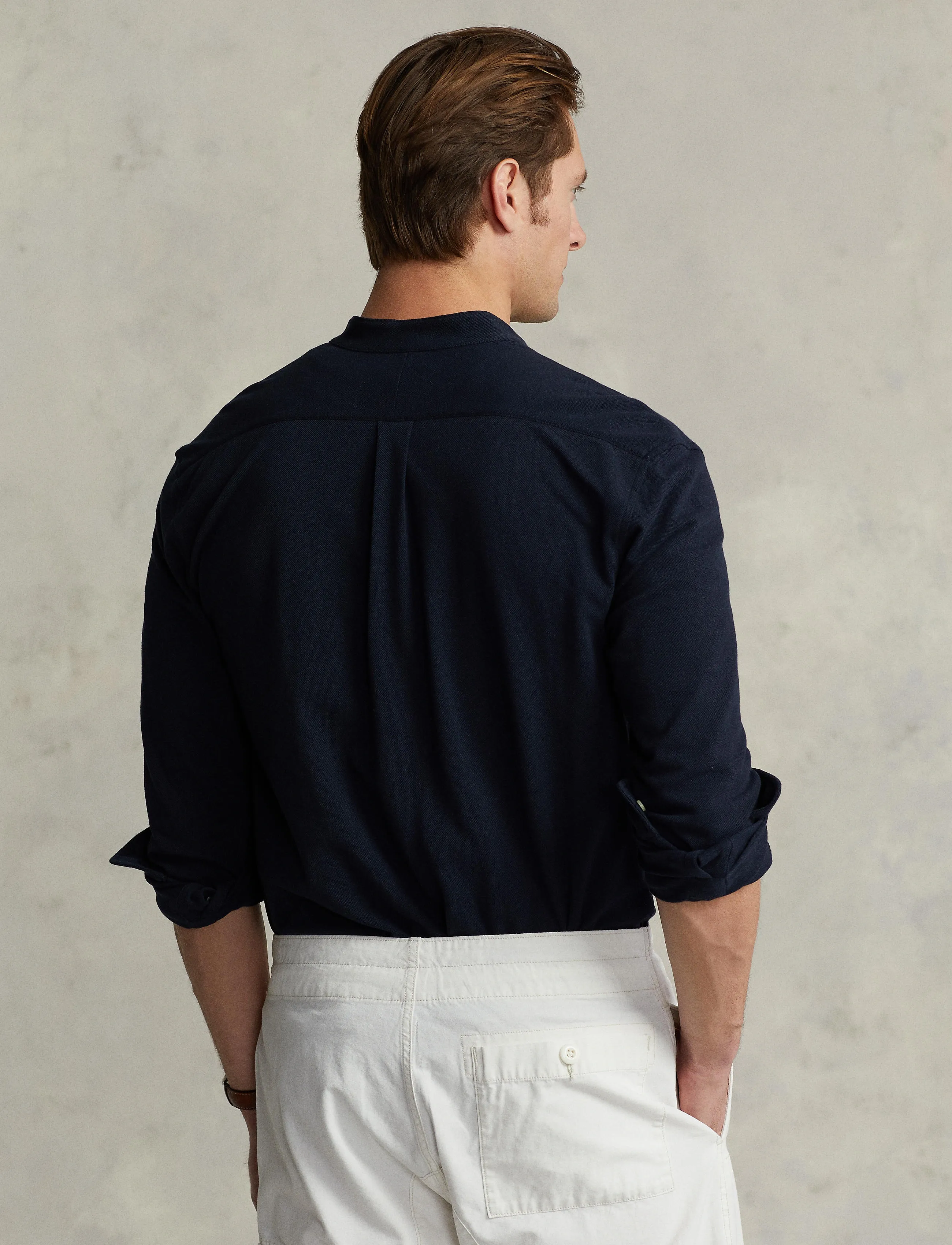 Polo Ralph Lauren - Featherweight Mesh Shirt - casual shirts - aviator navy - 3