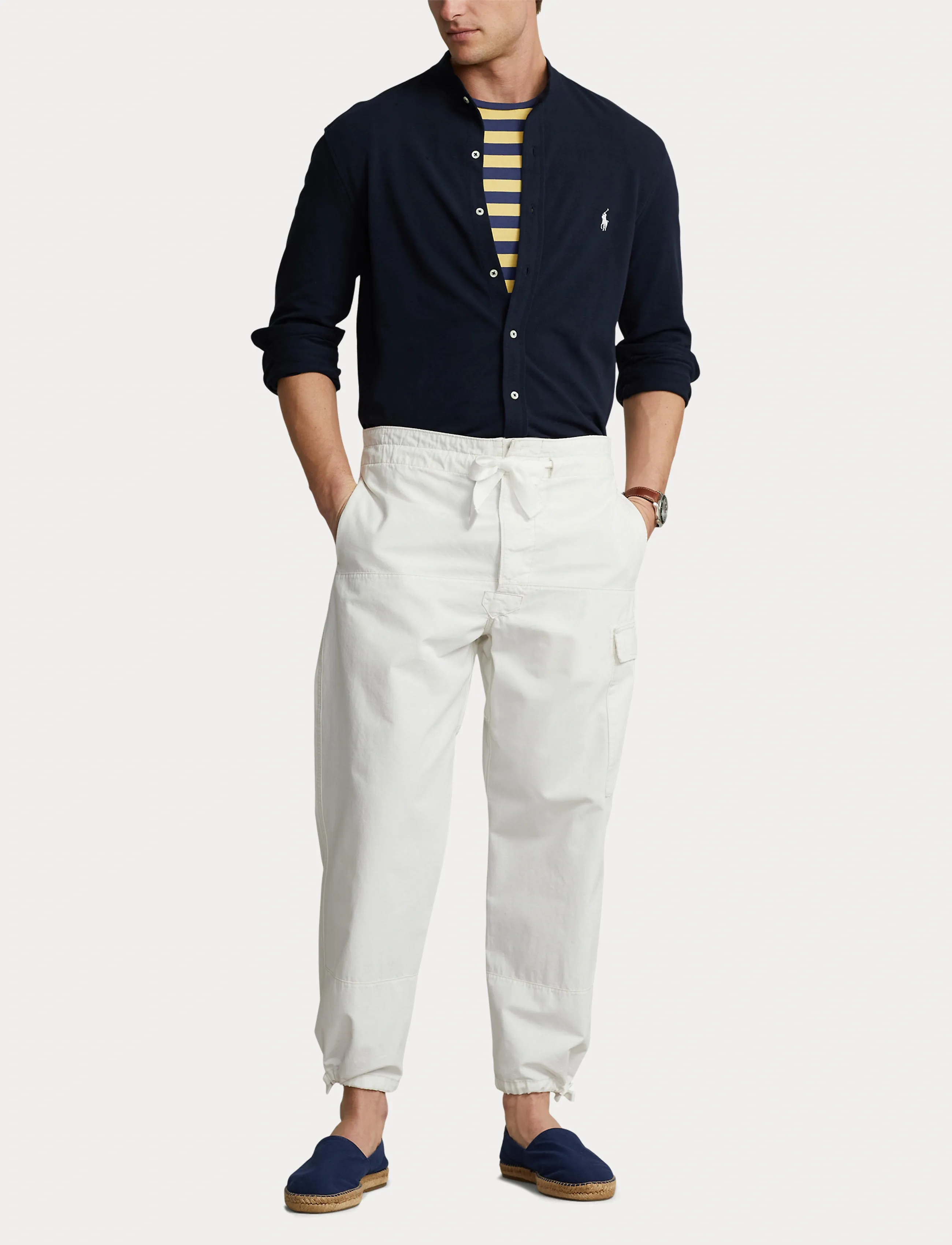Polo Ralph Lauren - Featherweight Mesh Shirt - casual shirts - aviator navy - 5