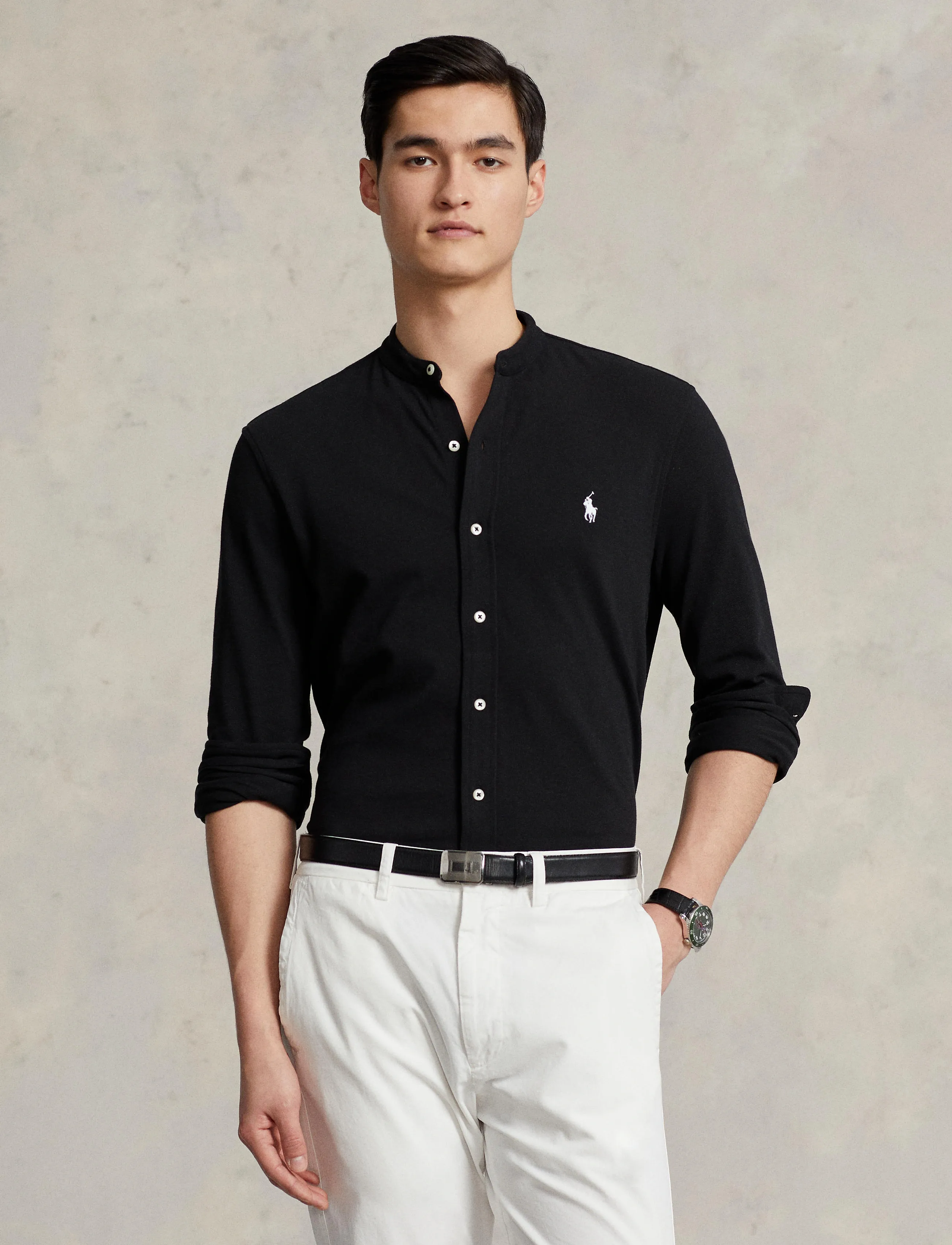 Polo Ralph Lauren - Featherweight Mesh Shirt - polo black - 3