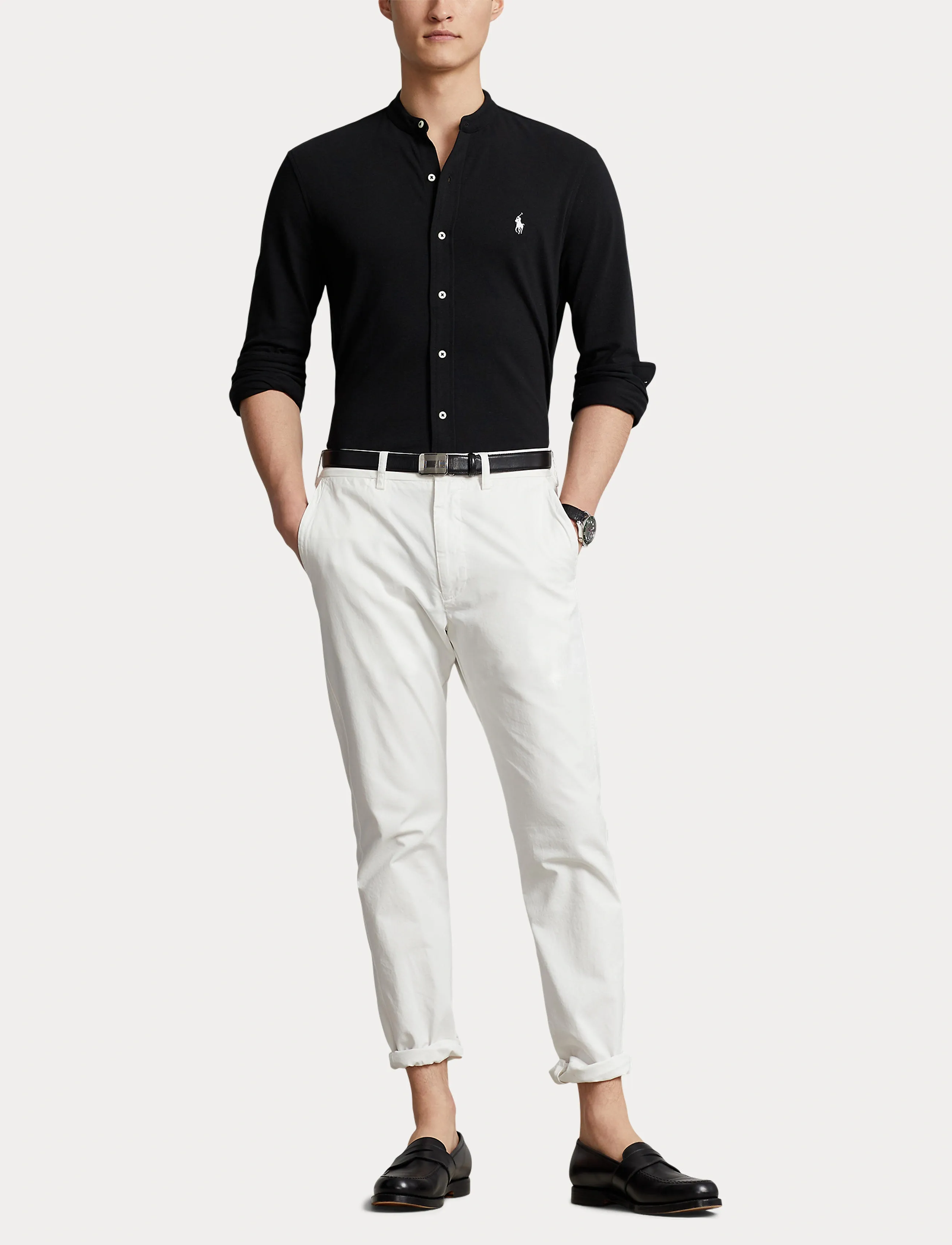 Polo Ralph Lauren - Featherweight Mesh Shirt - polo black - 4