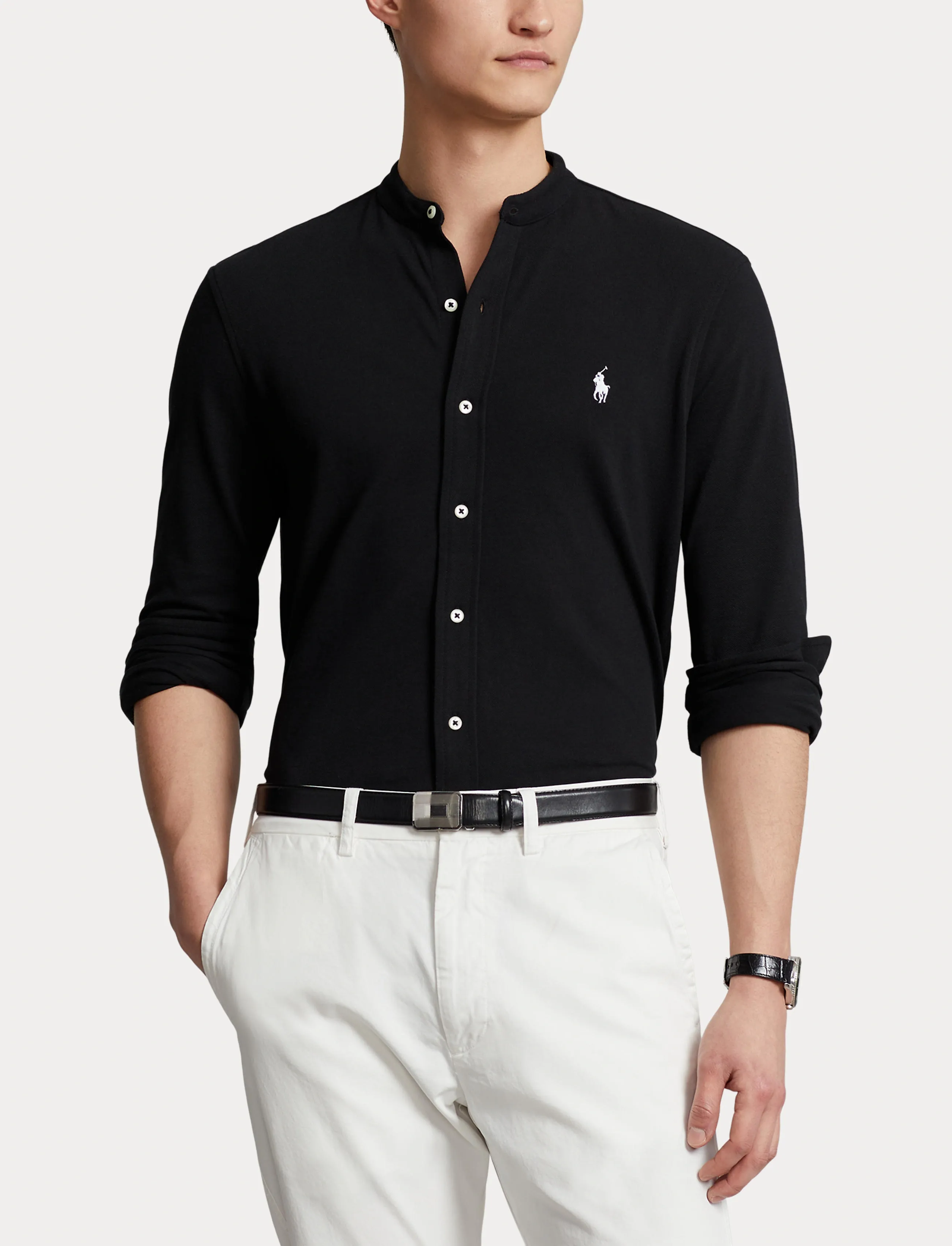 Polo Ralph Lauren - Featherweight Mesh Shirt - polo black - 5