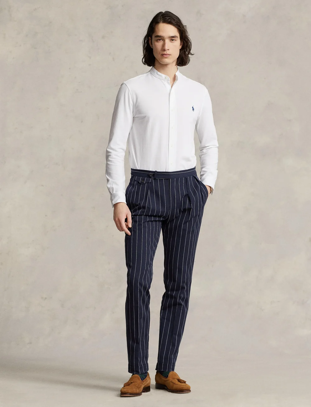 Polo Ralph Lauren - Featherweight Mesh Shirt - basic skjorter - white - 0