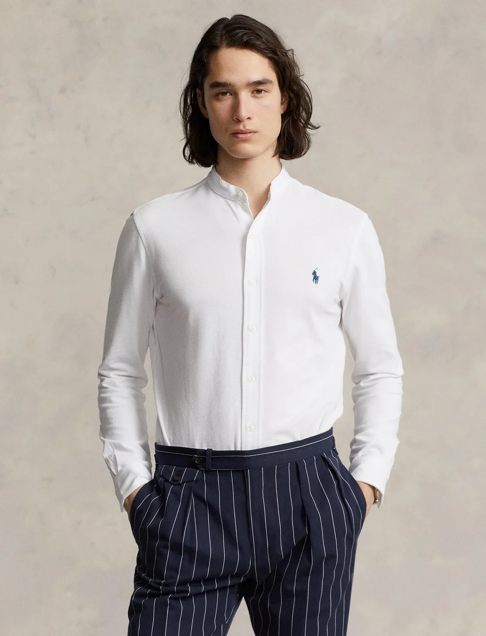 Polo Ralph Lauren - Featherweight Mesh Shirt - basic skjorter - white - 3