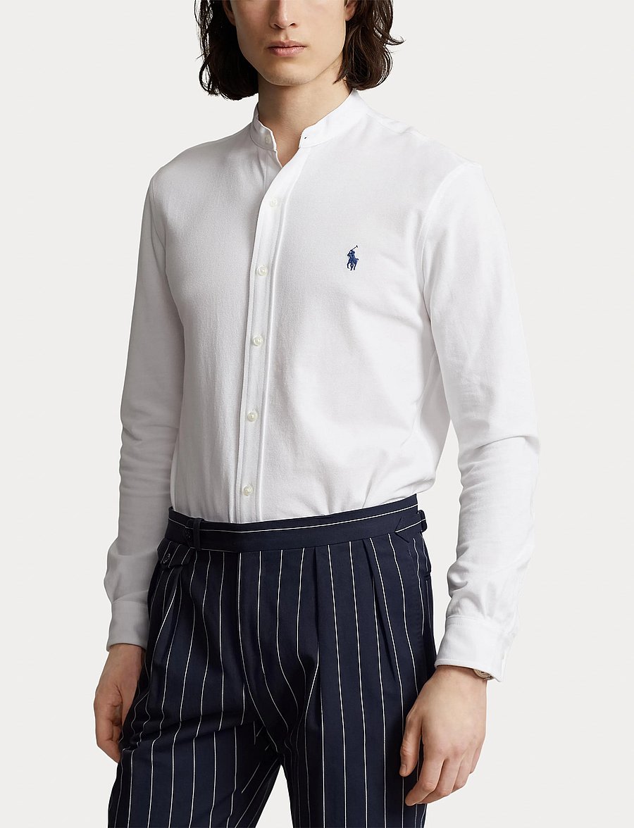 Polo Ralph Lauren - Featherweight Mesh Shirt - vabaajasärgid - white - 5